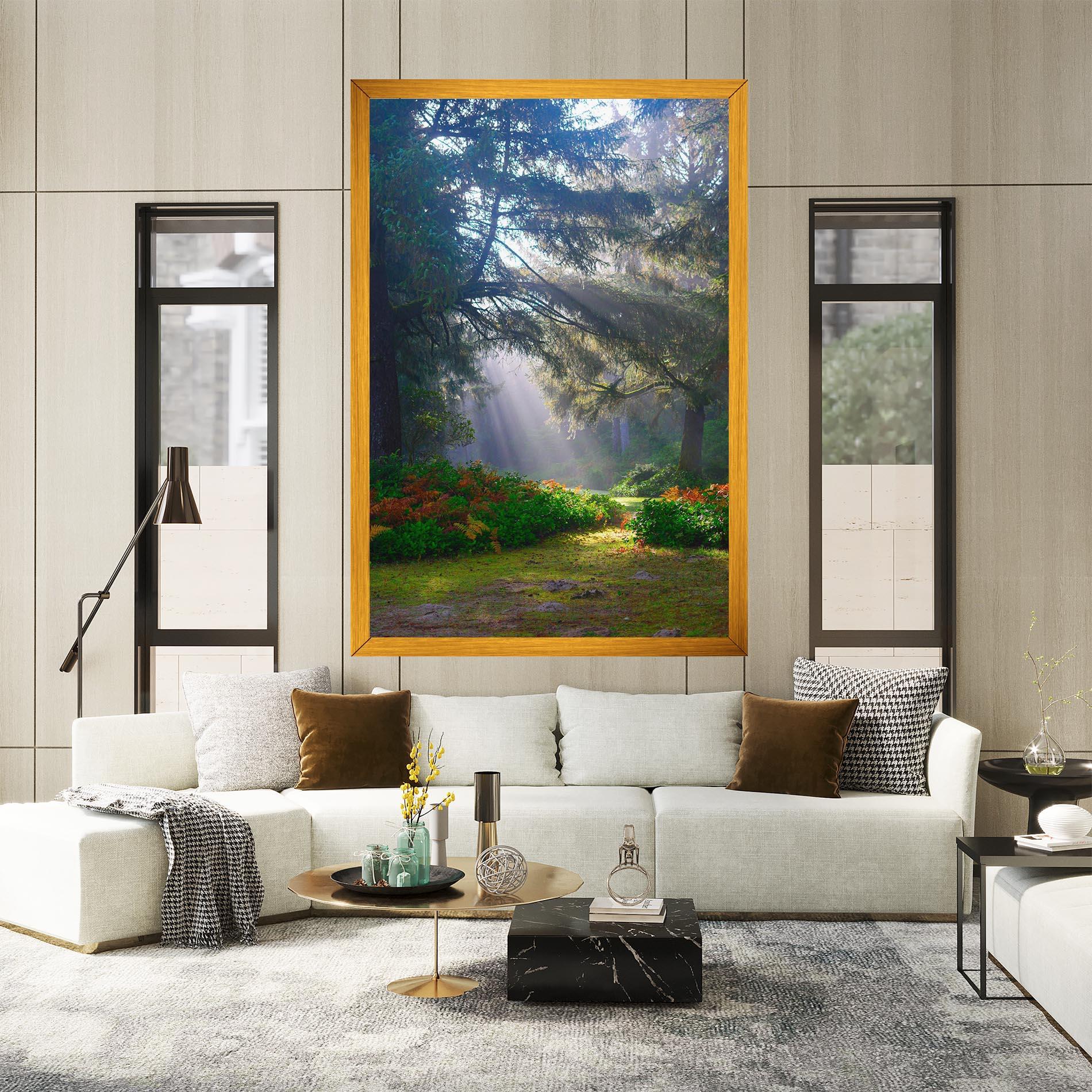 Leinwandbild Forest Light mockup 2