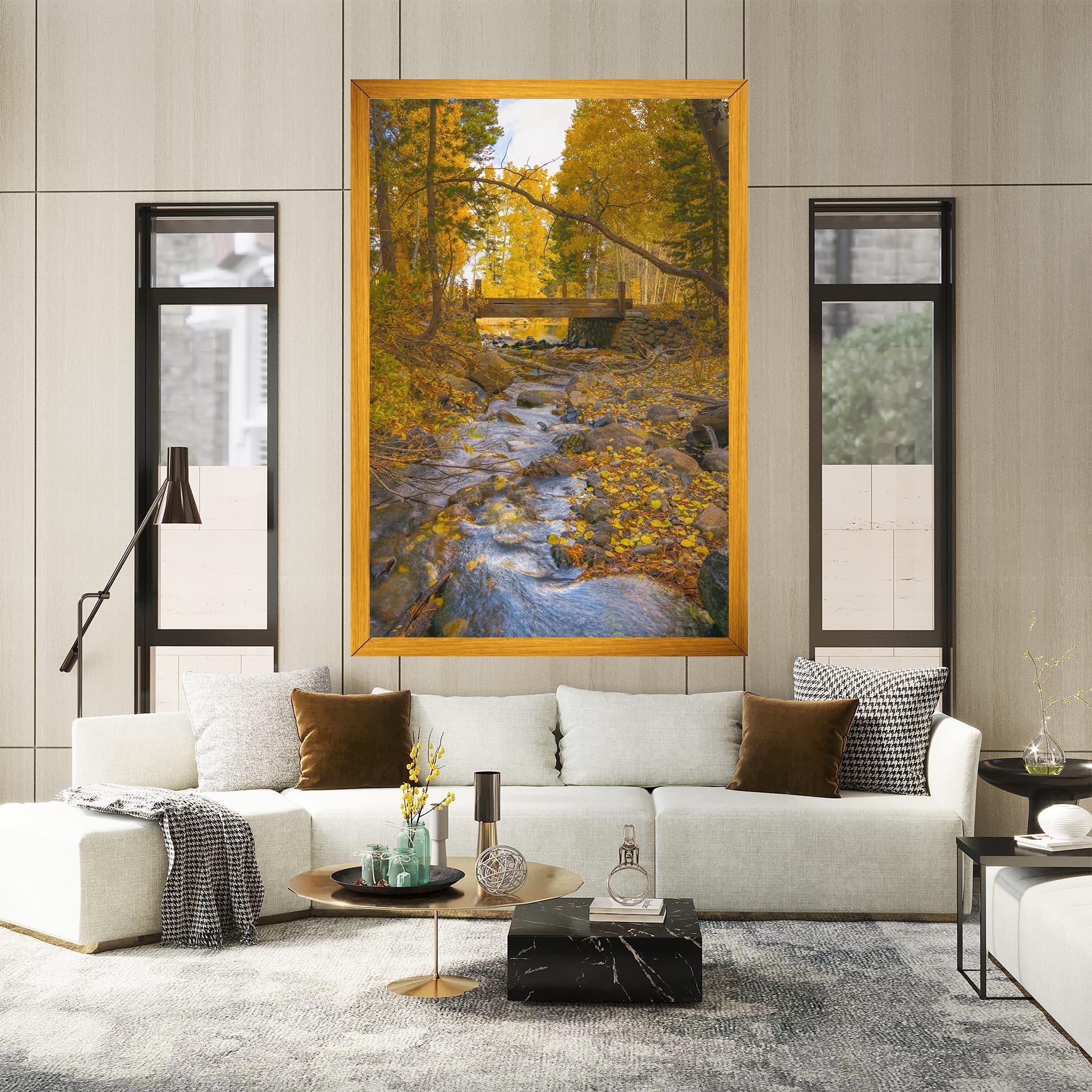 Leinwandbild Yellow View Forest mockup 2