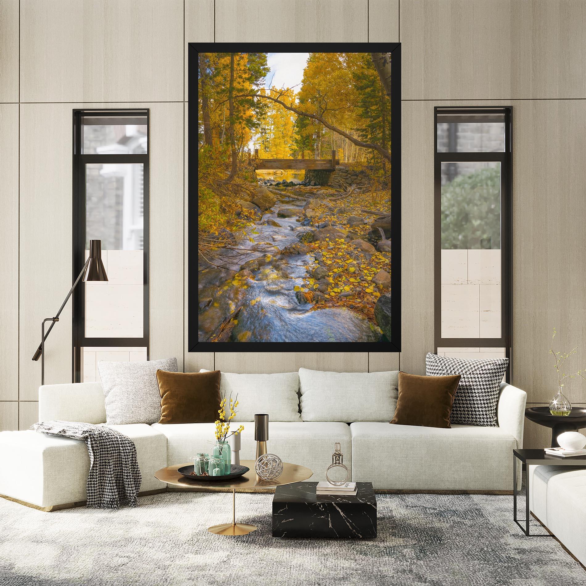 Leinwandbild Yellow View Forest mockup 2