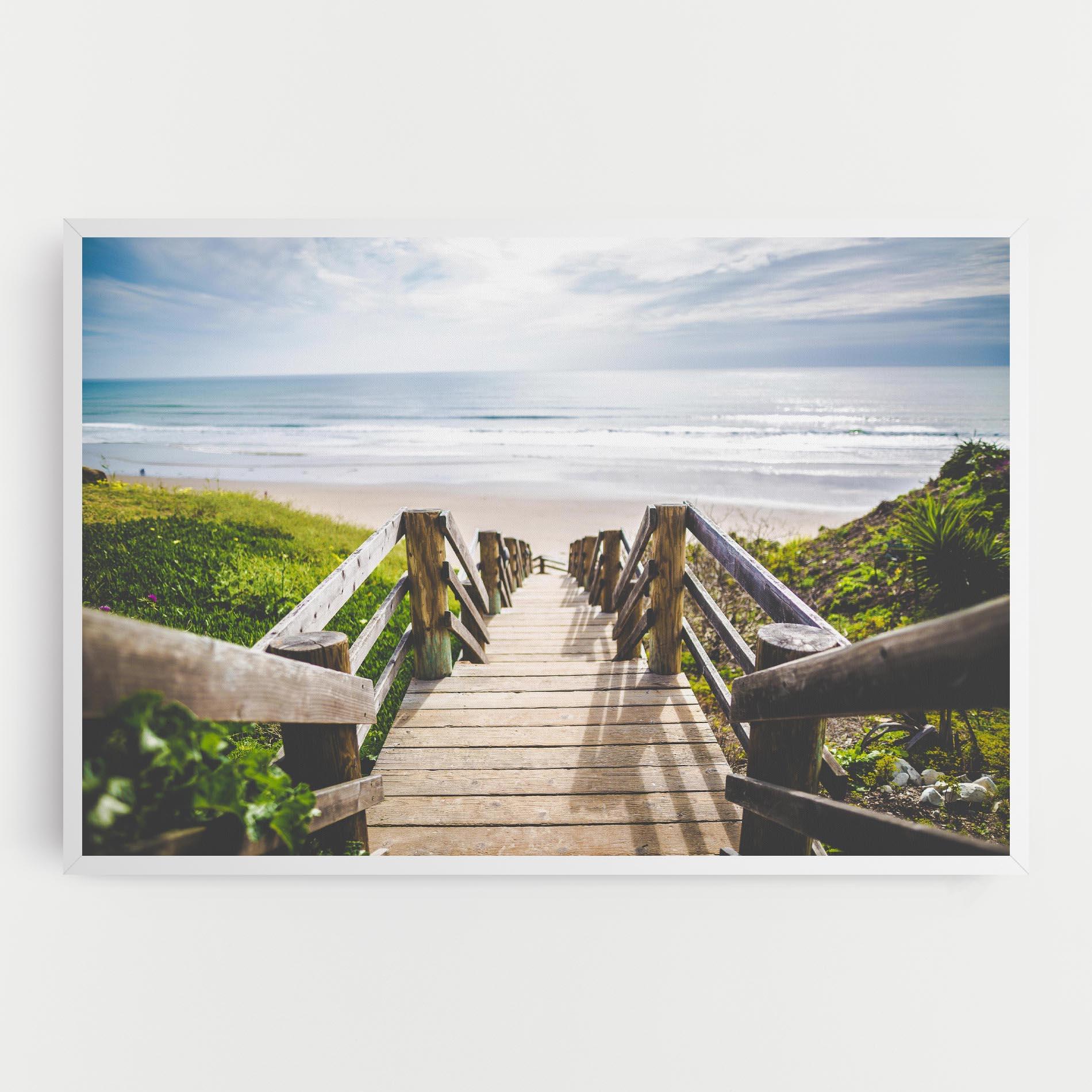 Leinwandbild Beach Road mockup 0