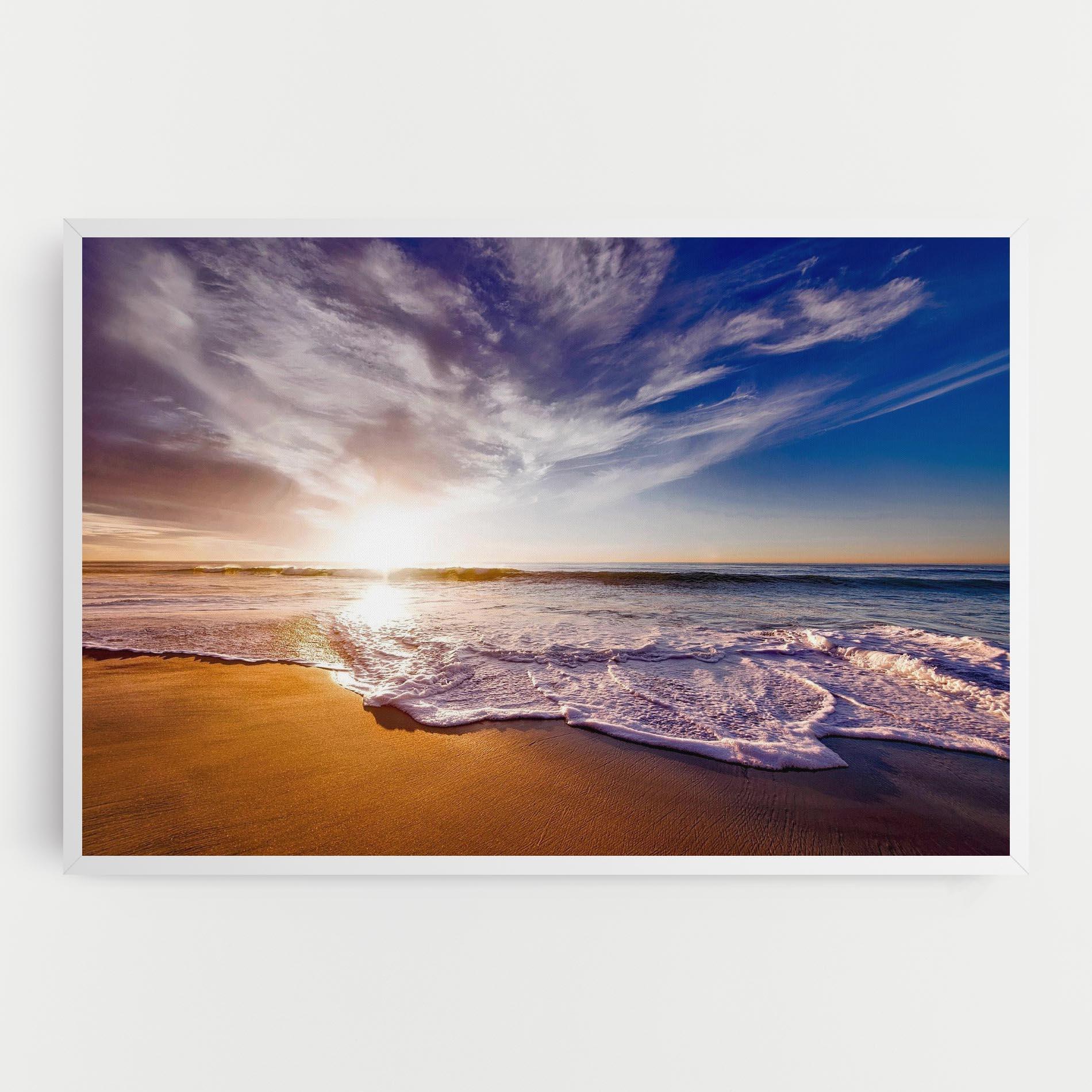 Leinwandbild Beach Sunrise mockup 0