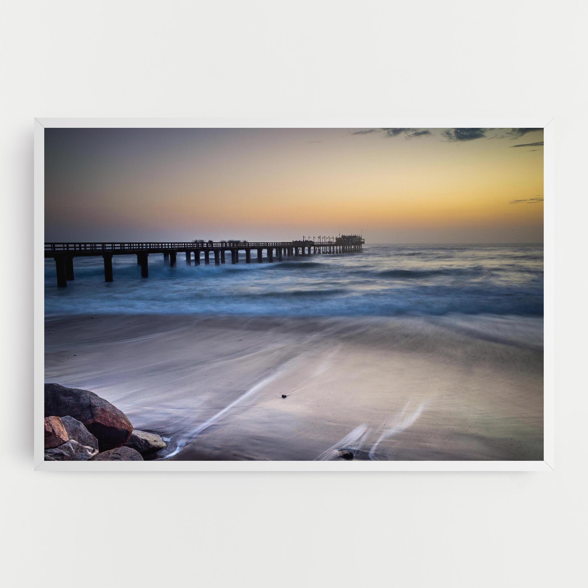 Leinwandbild Empty Pretty Beach mockup 0