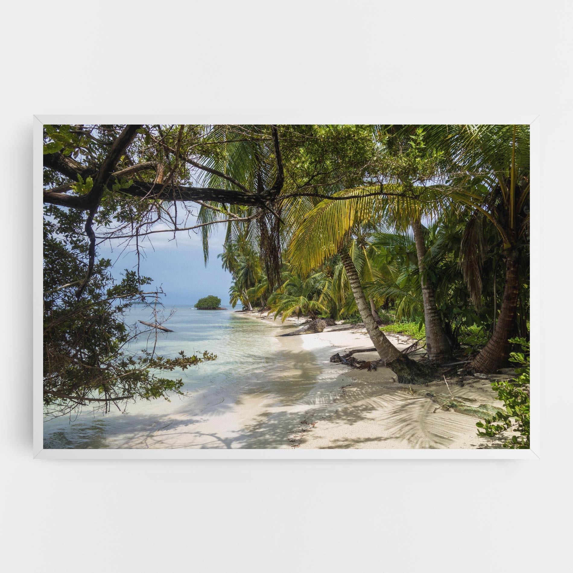 Leinwandbild Island Beach mockup 0