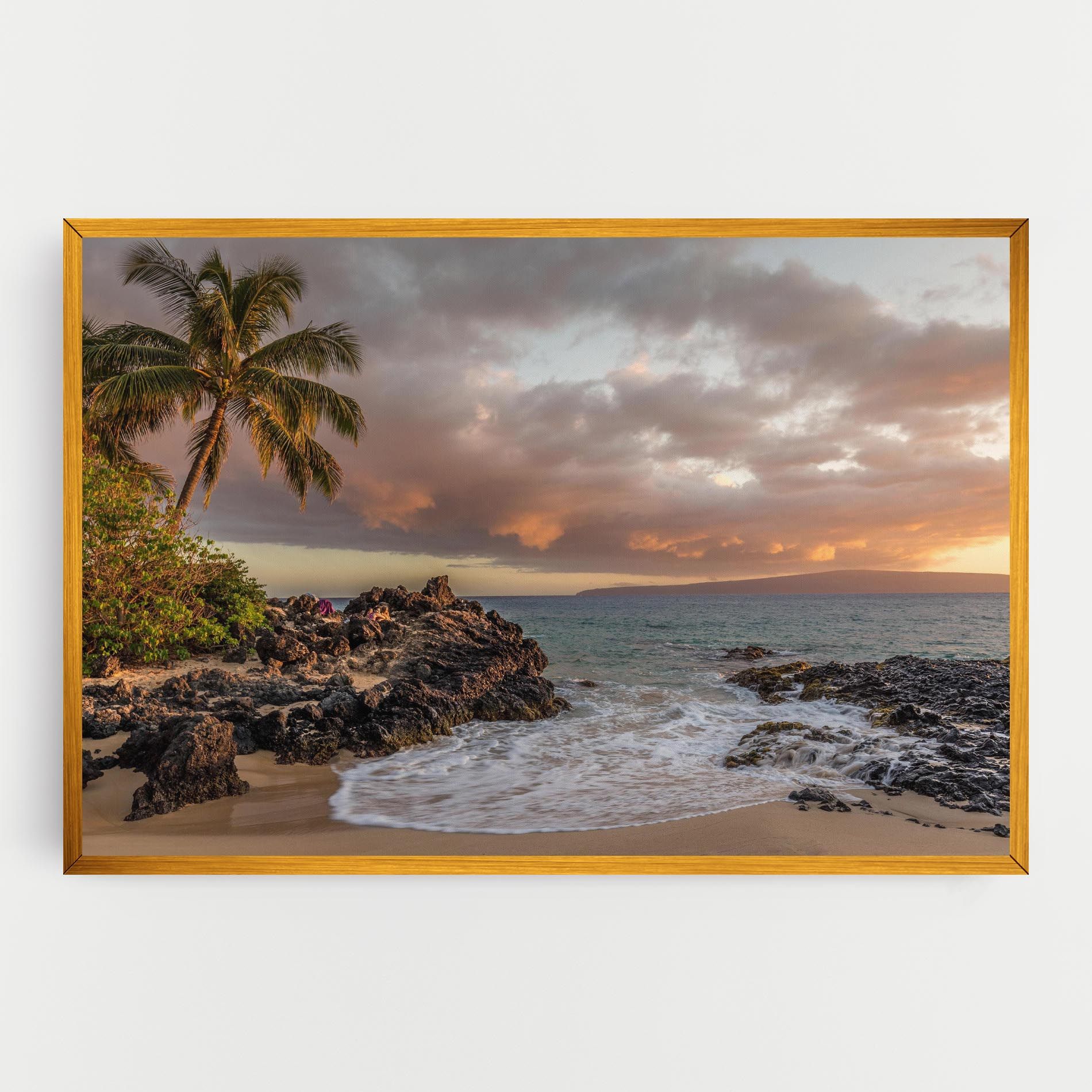 Beautiful Beach Landscape mockup 0