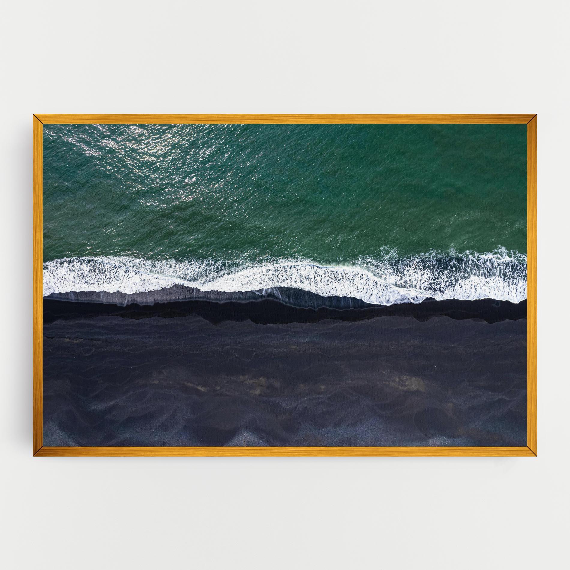 Leinwandbild Green Blue Beach mockup 0