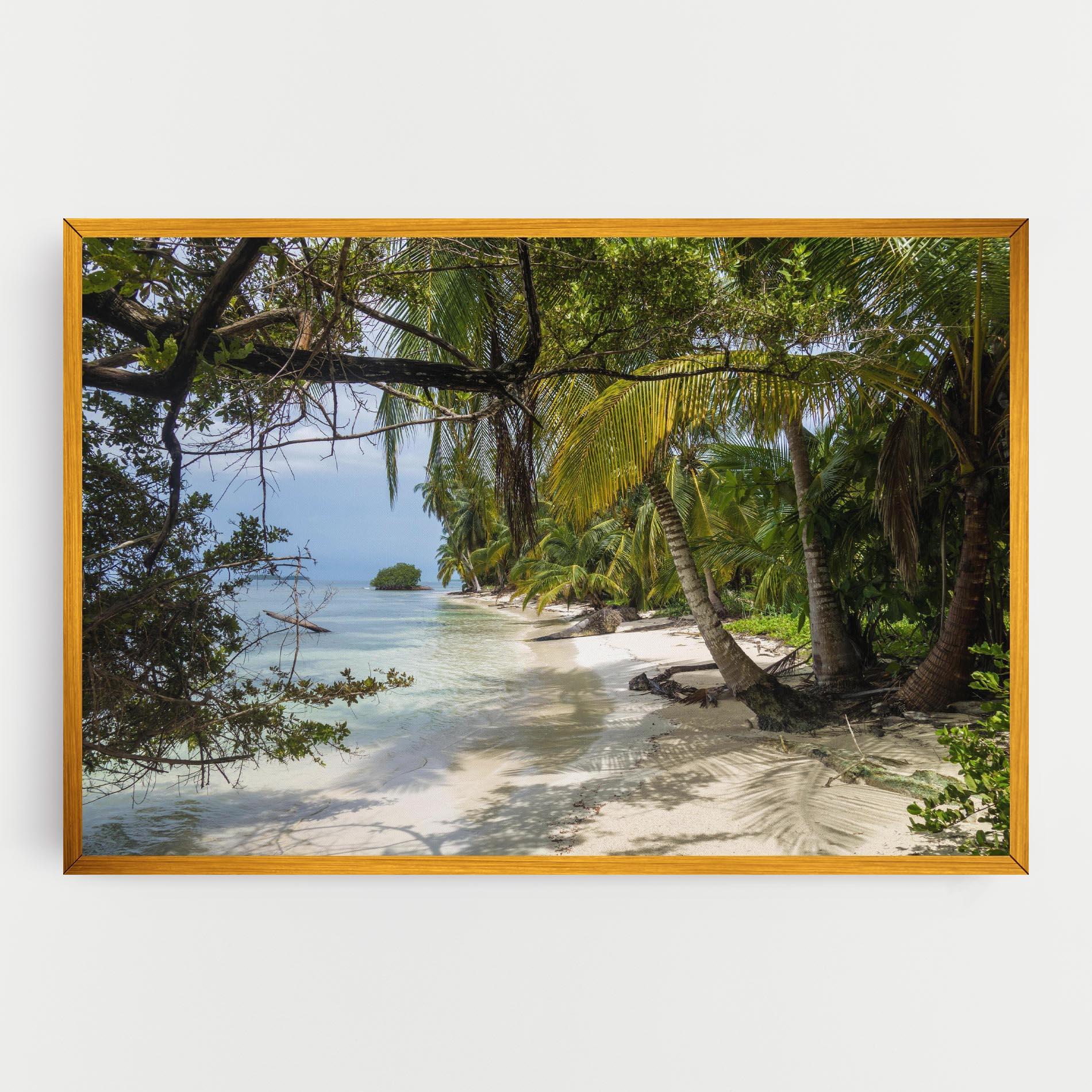 Leinwandbild Island Beach mockup 0