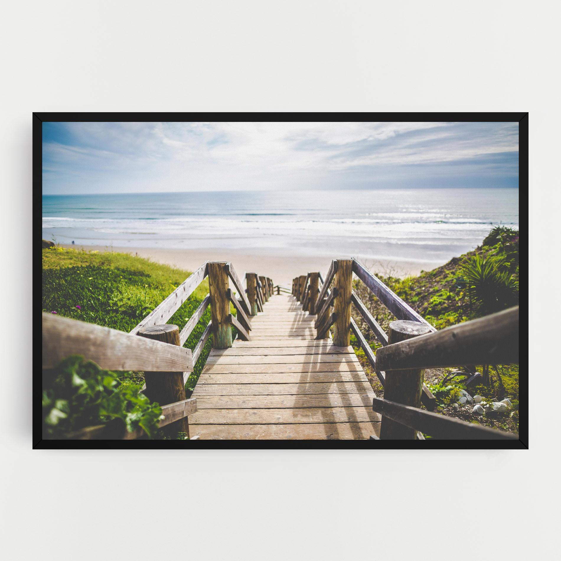 Leinwandbild Beach Road mockup 0