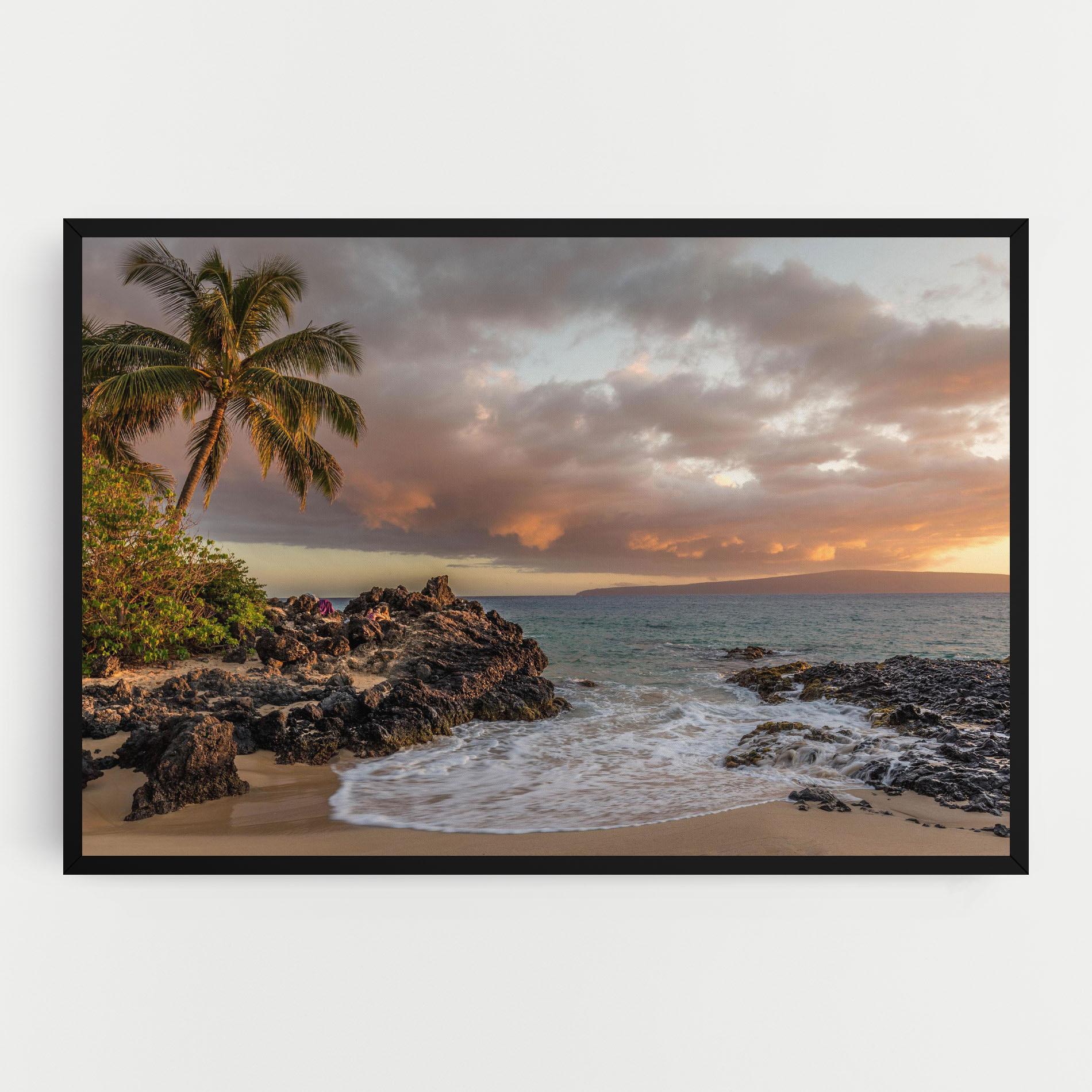 Leinwandbild Beautiful Beach Landscape mockup 0