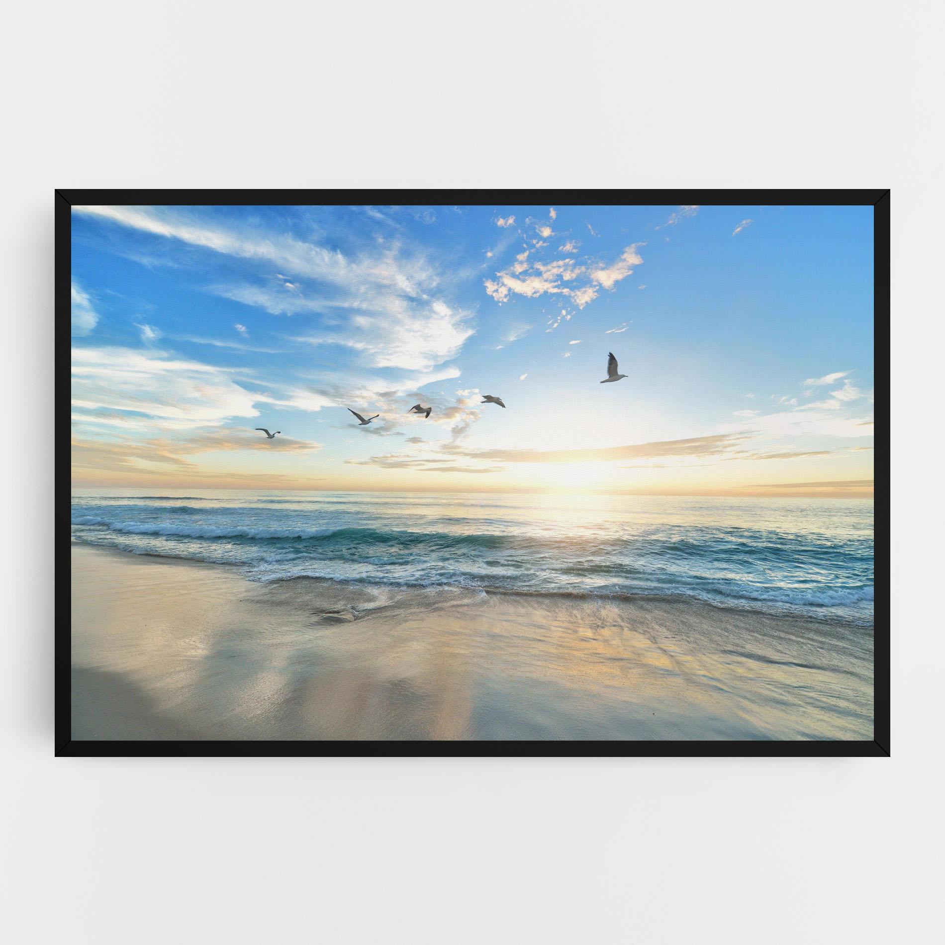 Leinwandbild Beautiful Beach mockup 0