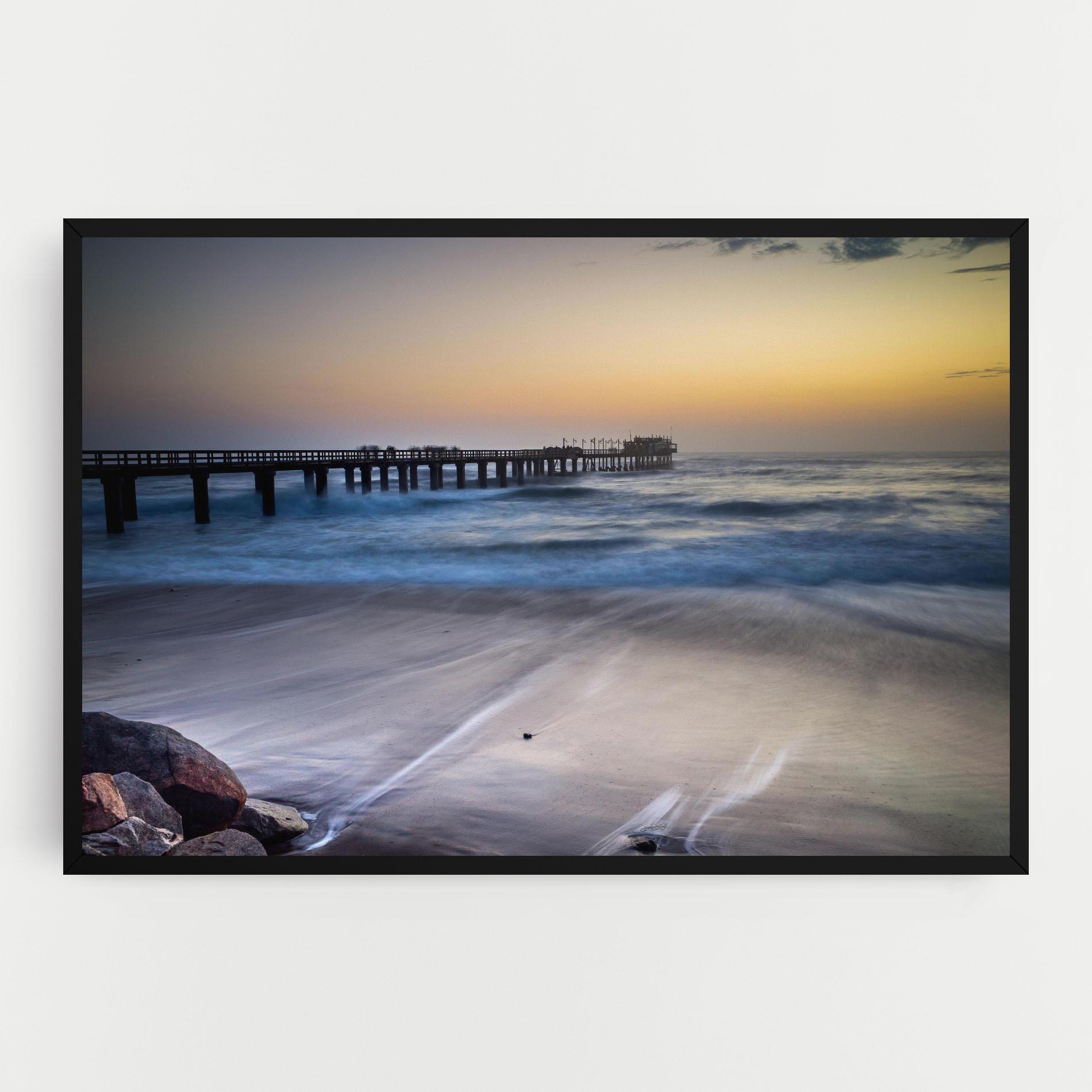 Leinwandbild Empty Pretty Beach mockup 0