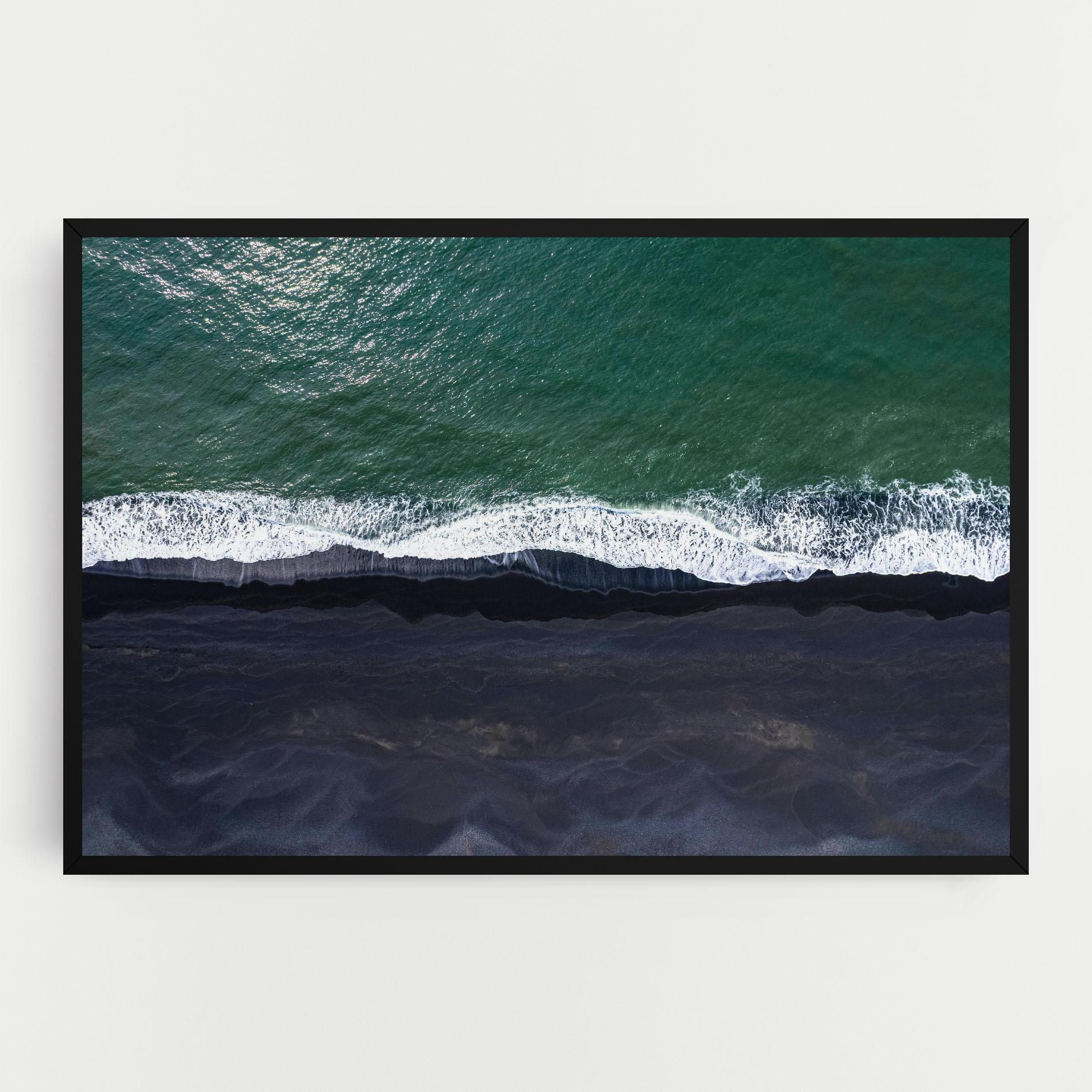 Leinwandbild Green Blue Beach mockup 0