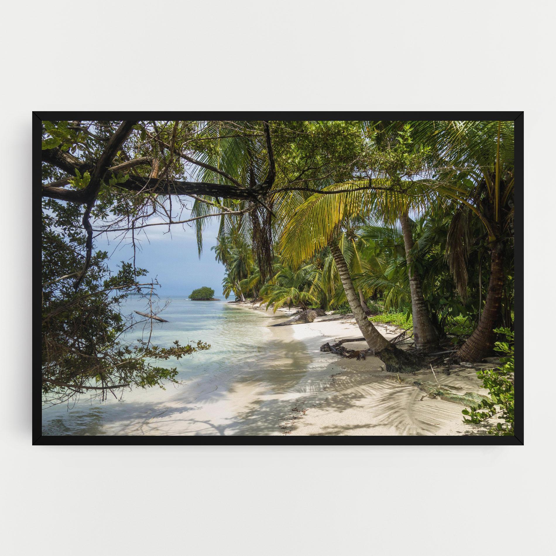 Leinwandbild Island Beach mockup 0