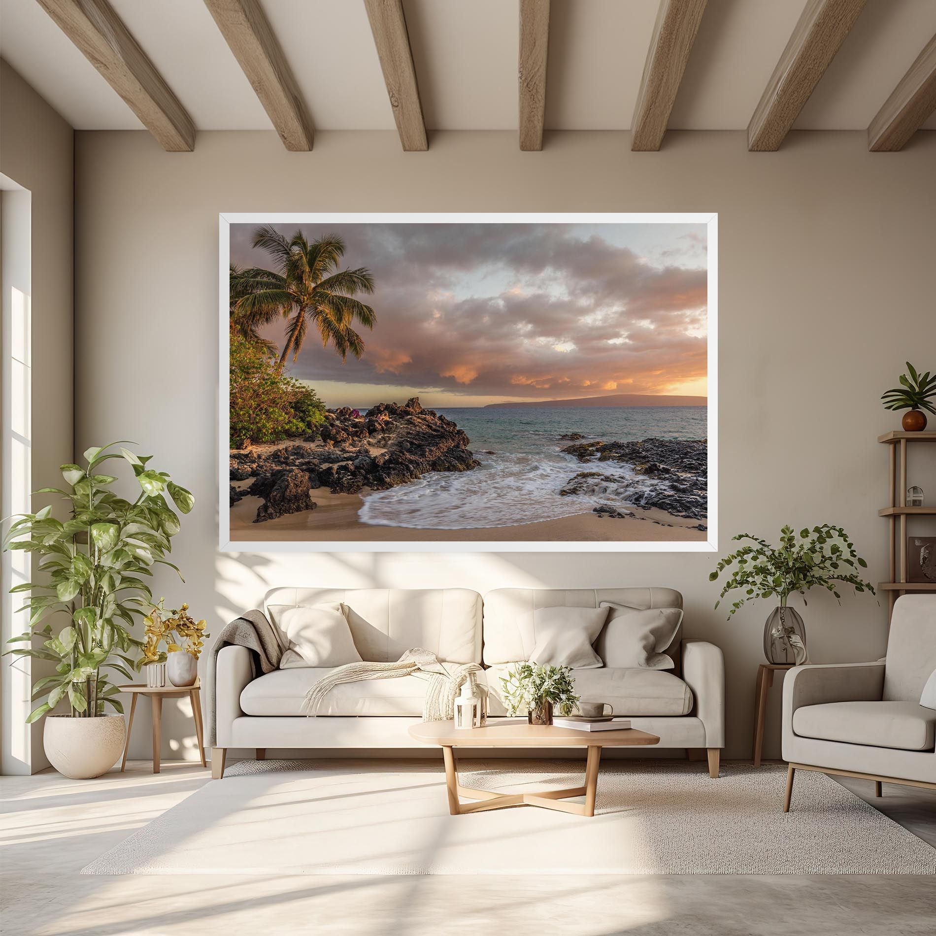 Beautiful Beach Landscape mockup 6