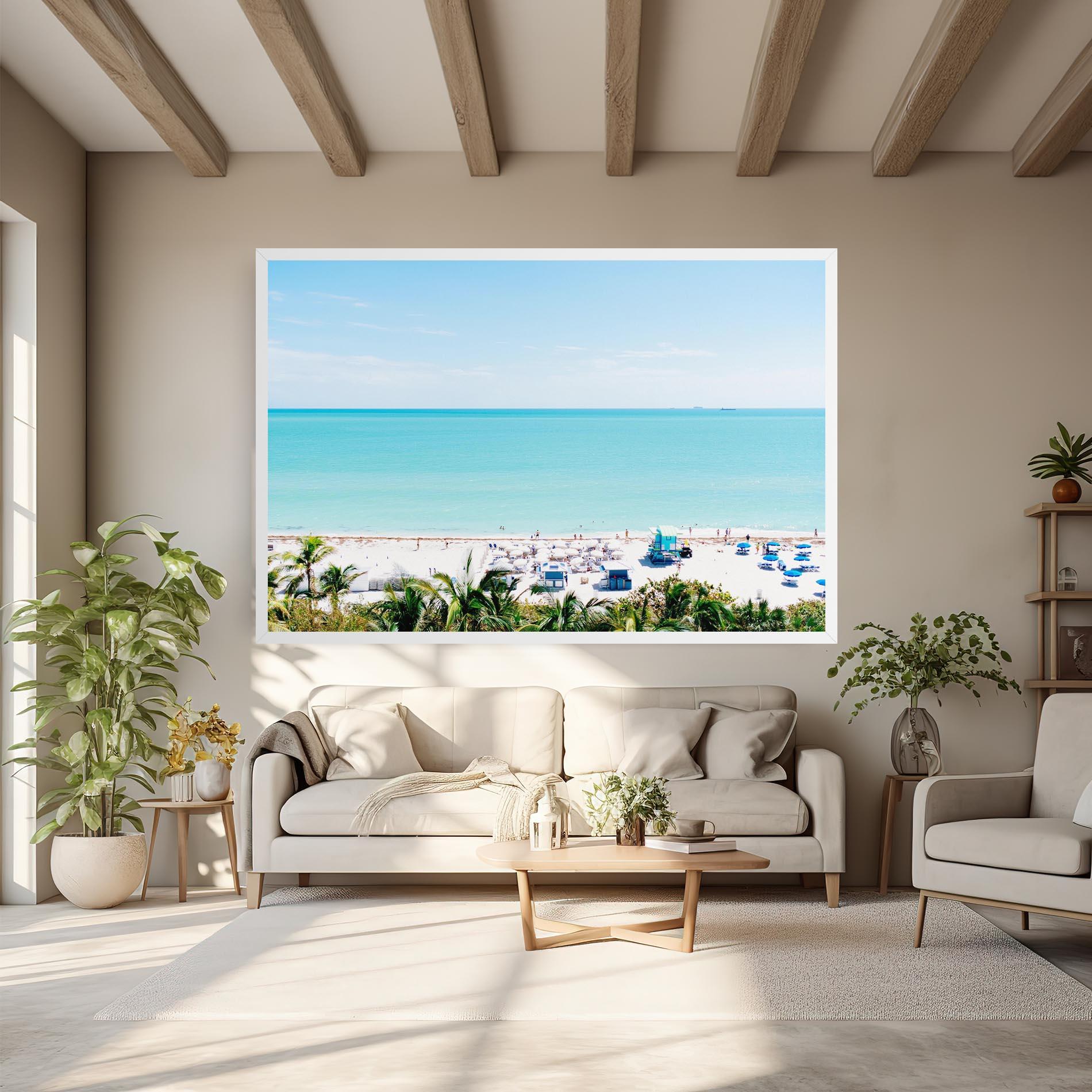 Leinwandbild Blue Clear Water mockup 6