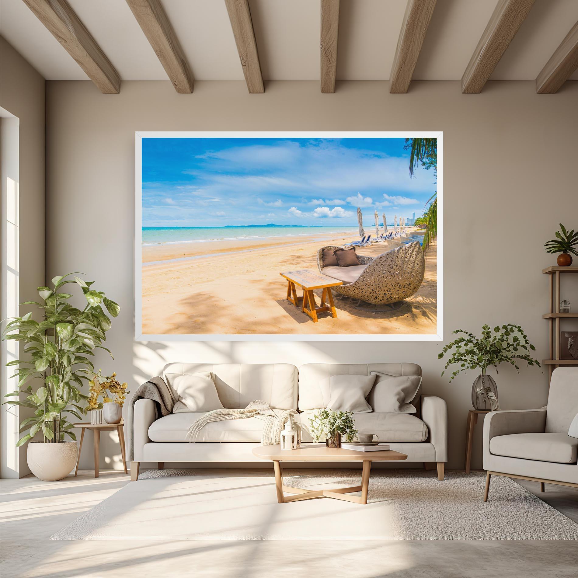 Leinwandbild Dinning Blue Sky mockup 6