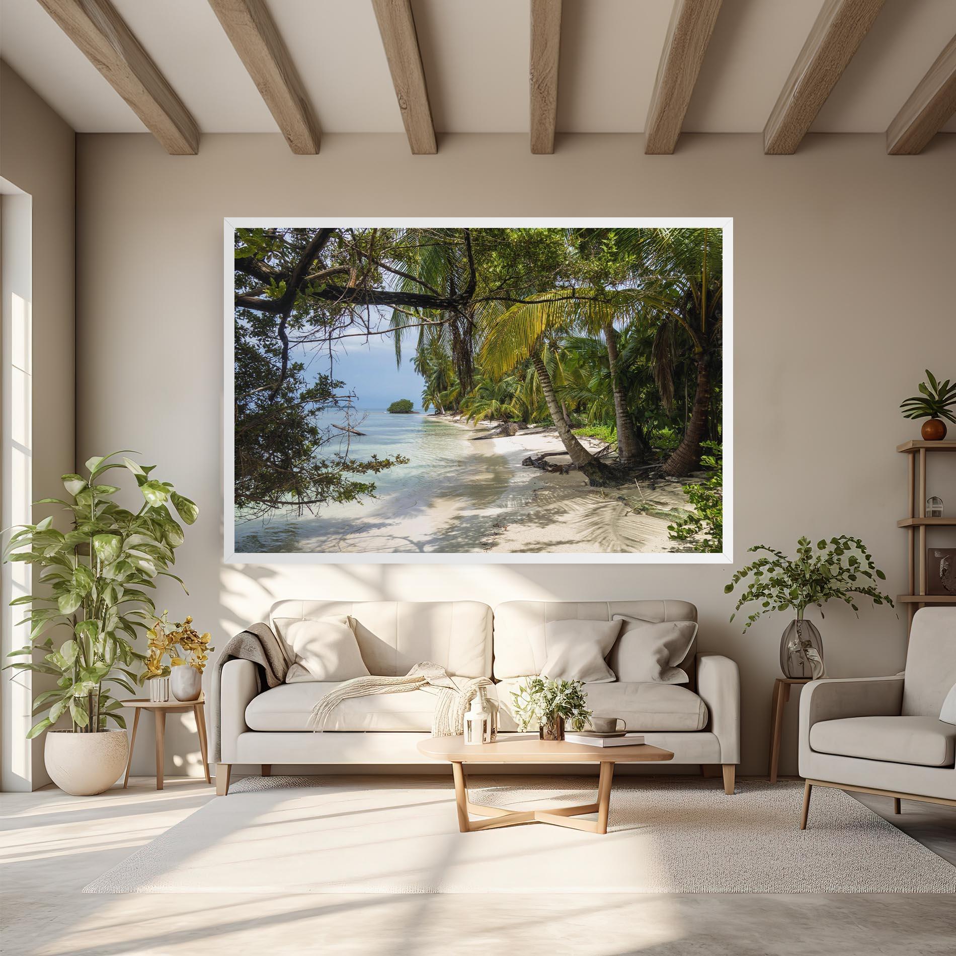 Leinwandbild Island Beach mockup 6