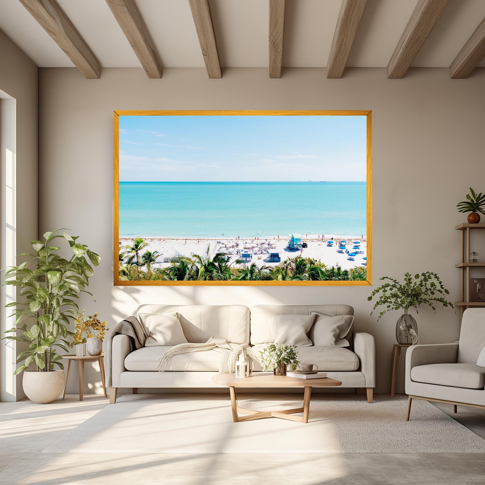 Leinwandbild Blue Clear Water mockup 6