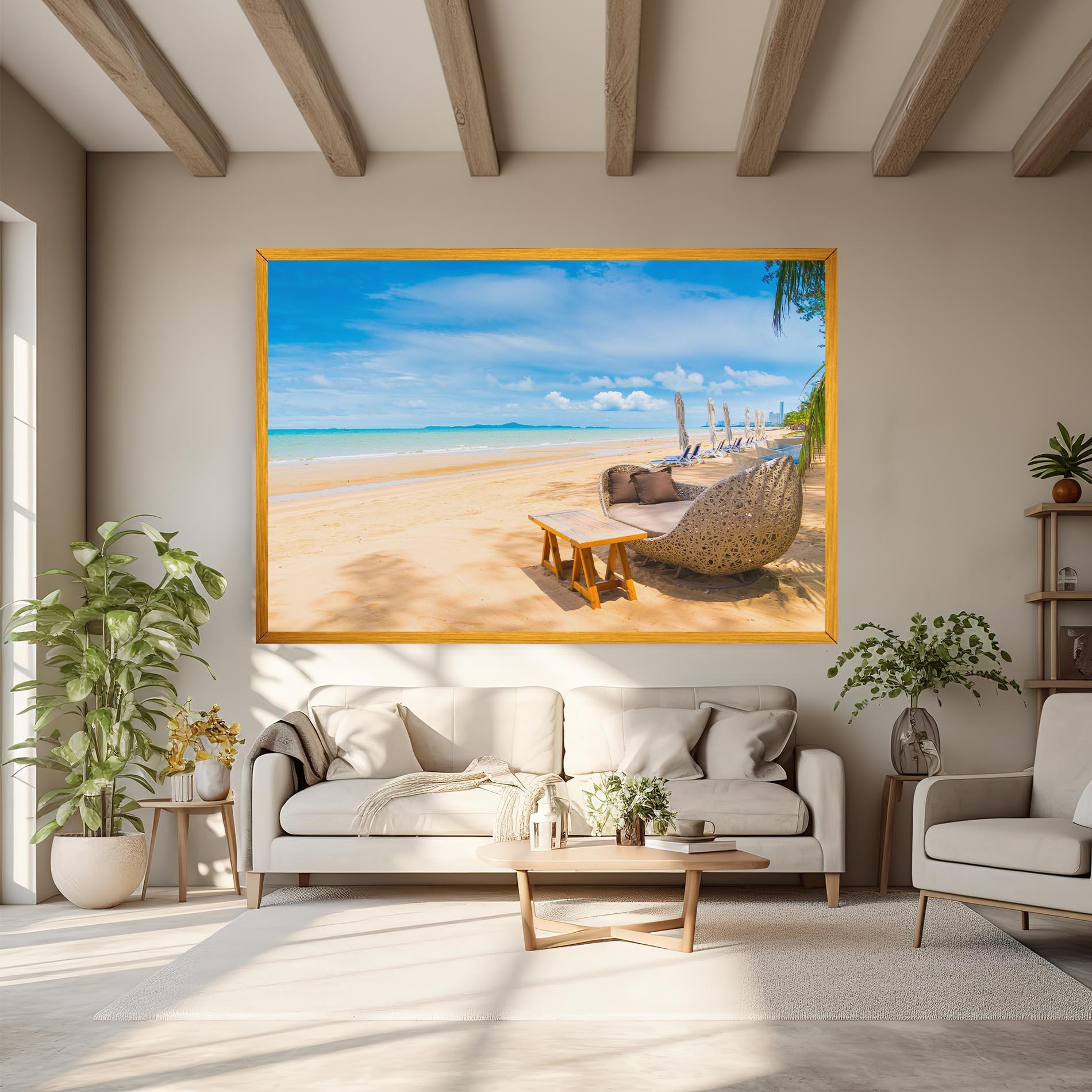 Leinwandbild Dinning Blue Sky mockup 6