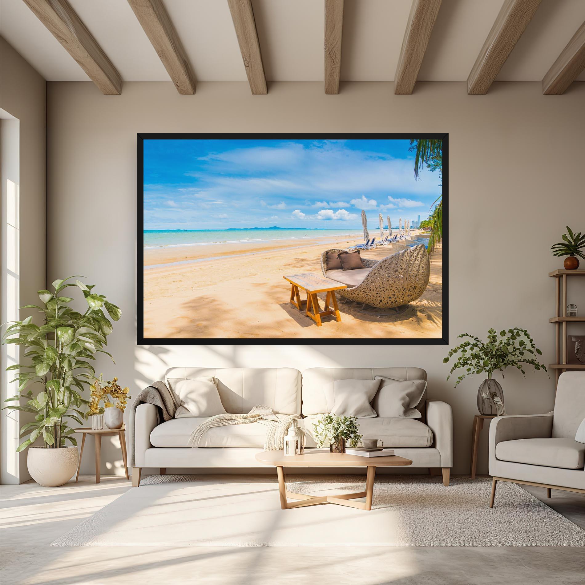 Leinwandbild Dinning Blue Sky mockup 6