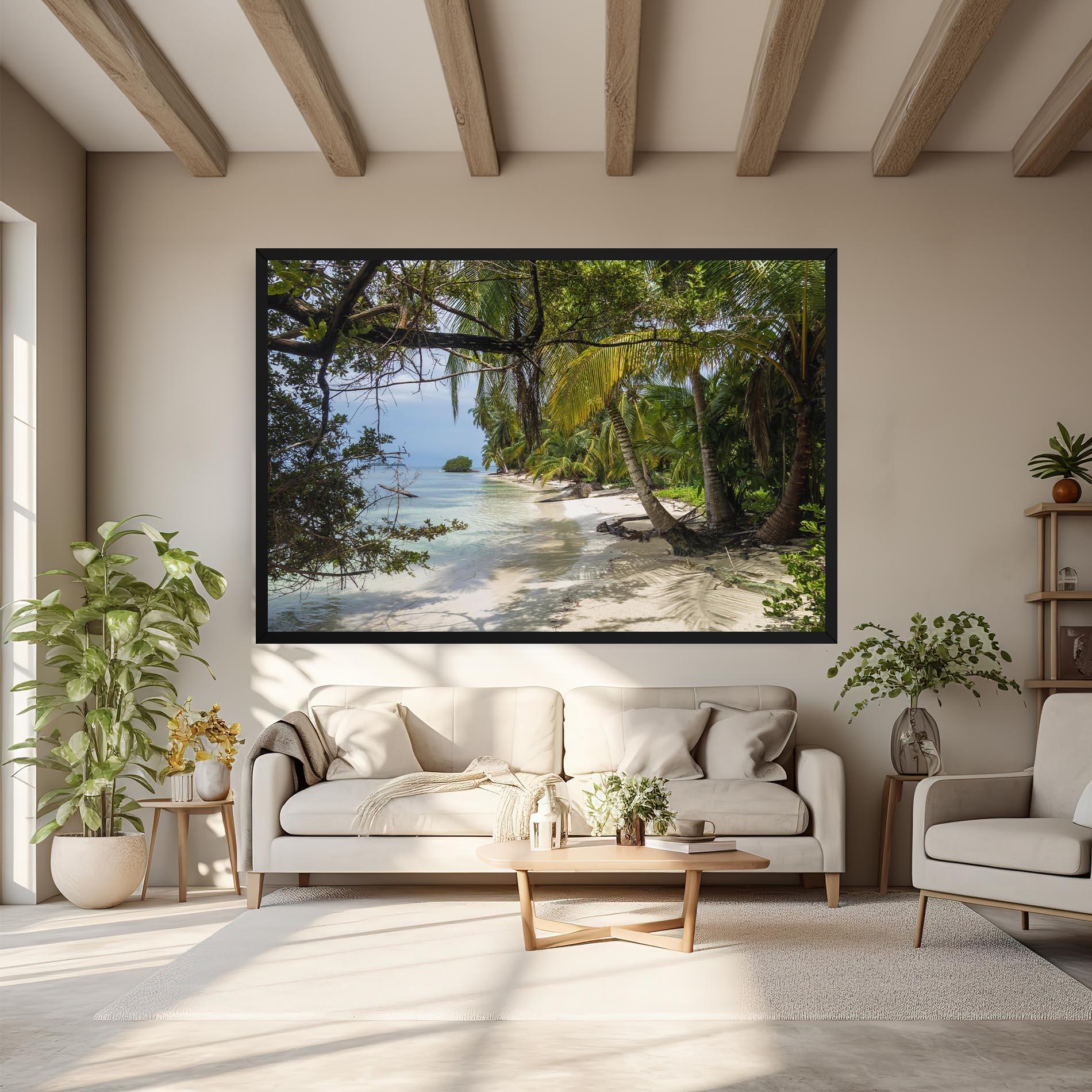 Leinwandbild Island Beach mockup 6