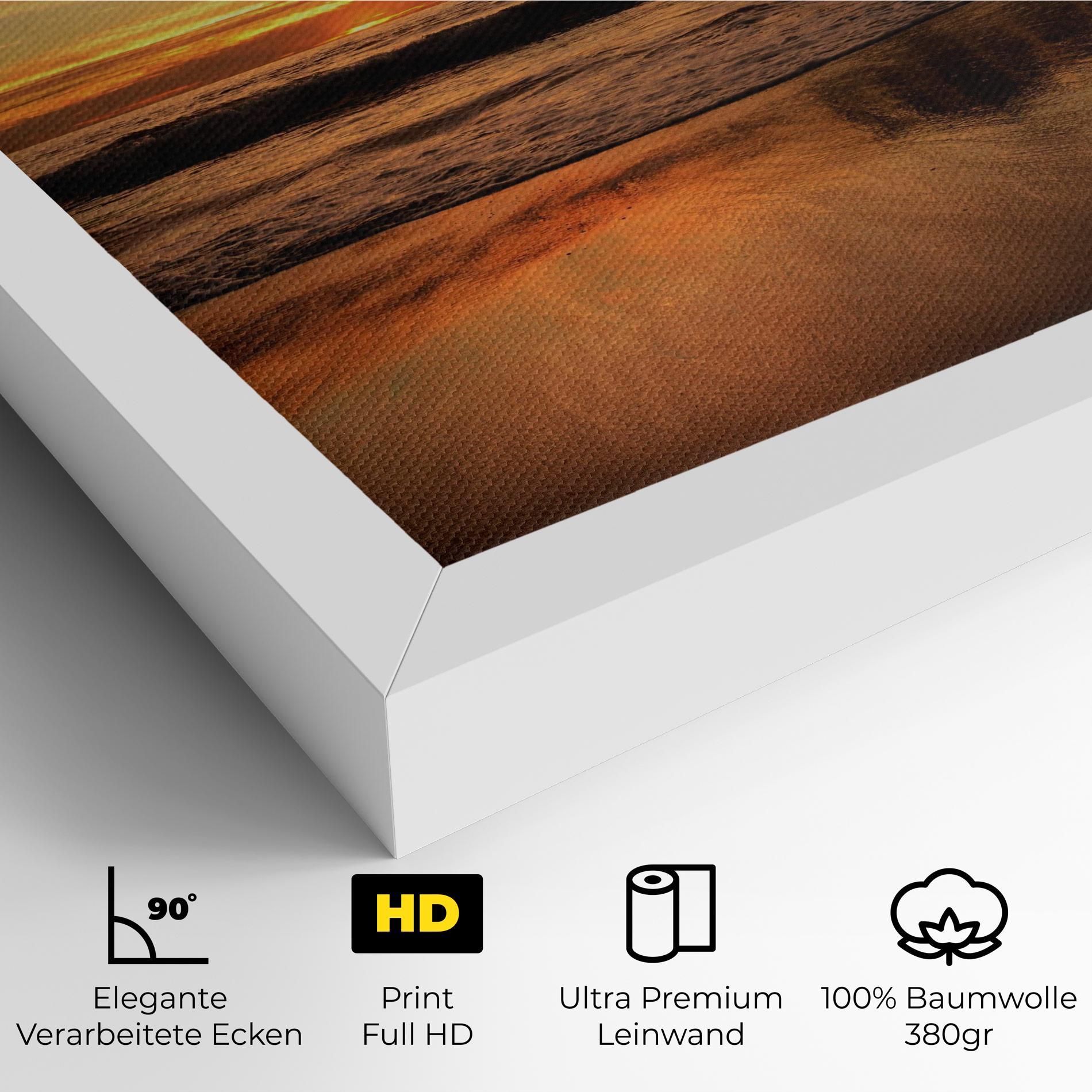 Leinwandbild Beach Sunset View mockup 4