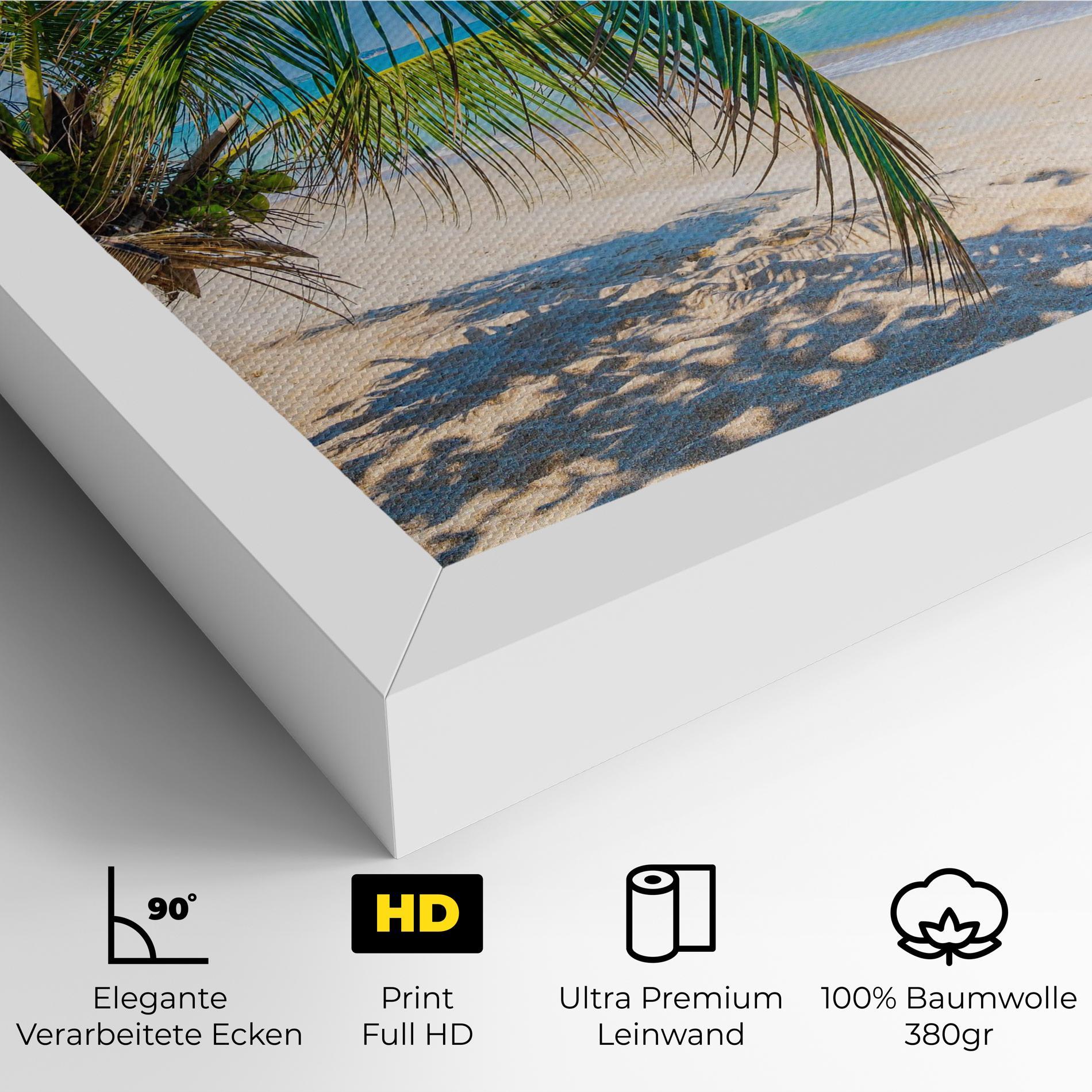 Leinwandbild Tropical Beach View mockup 4