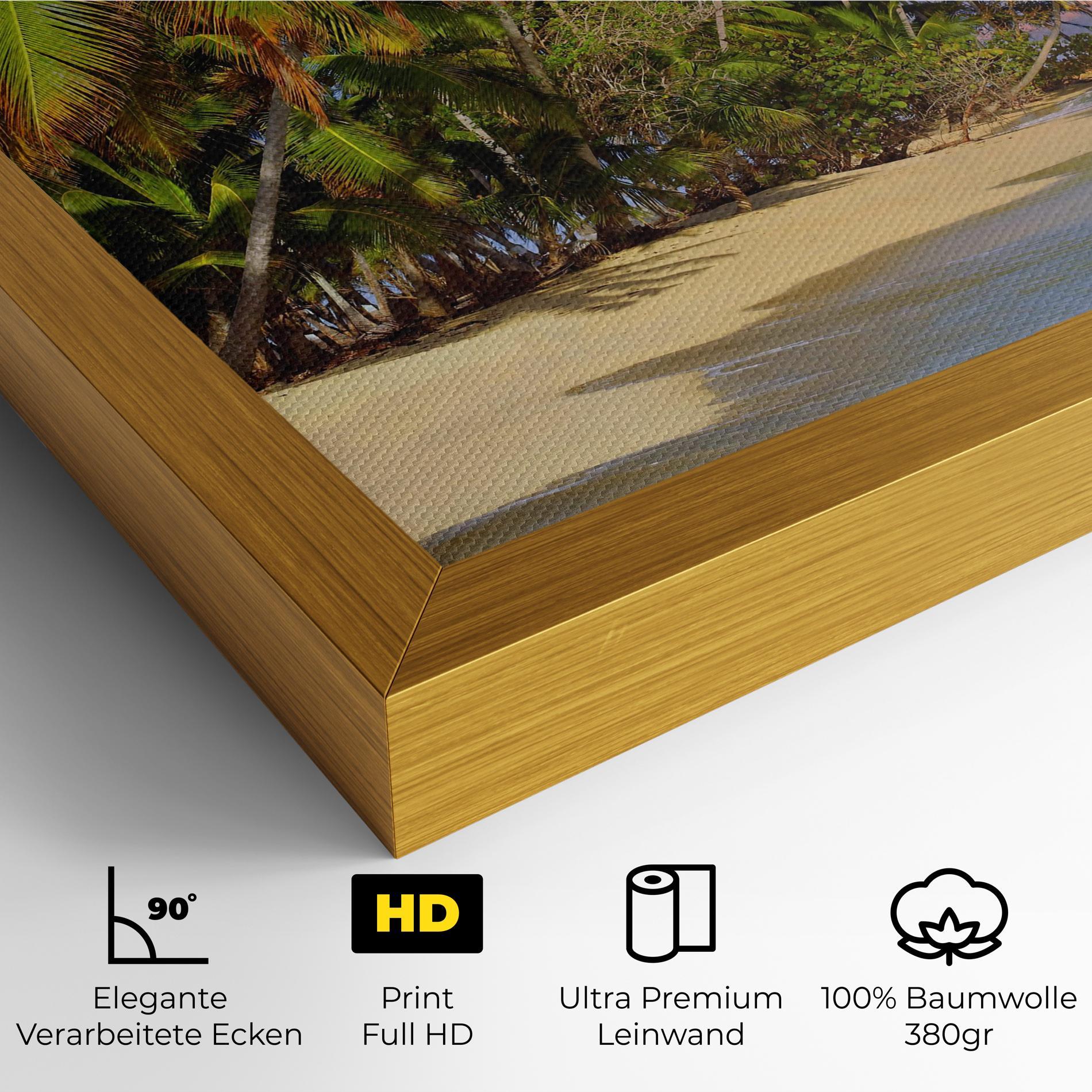 Leinwandbild Coconut Tree Sunset mockup 4