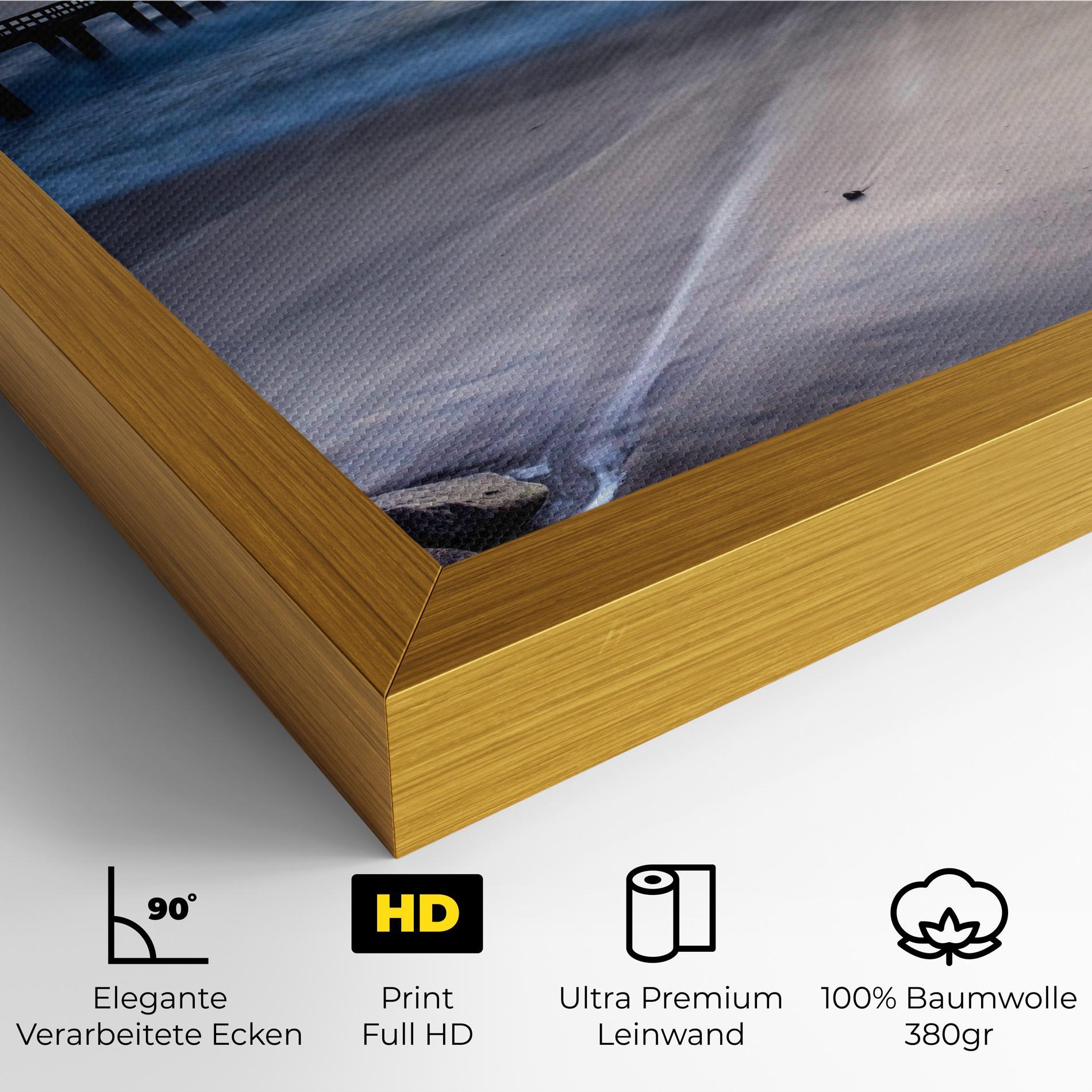 Leinwandbild Empty Pretty Beach mockup 4