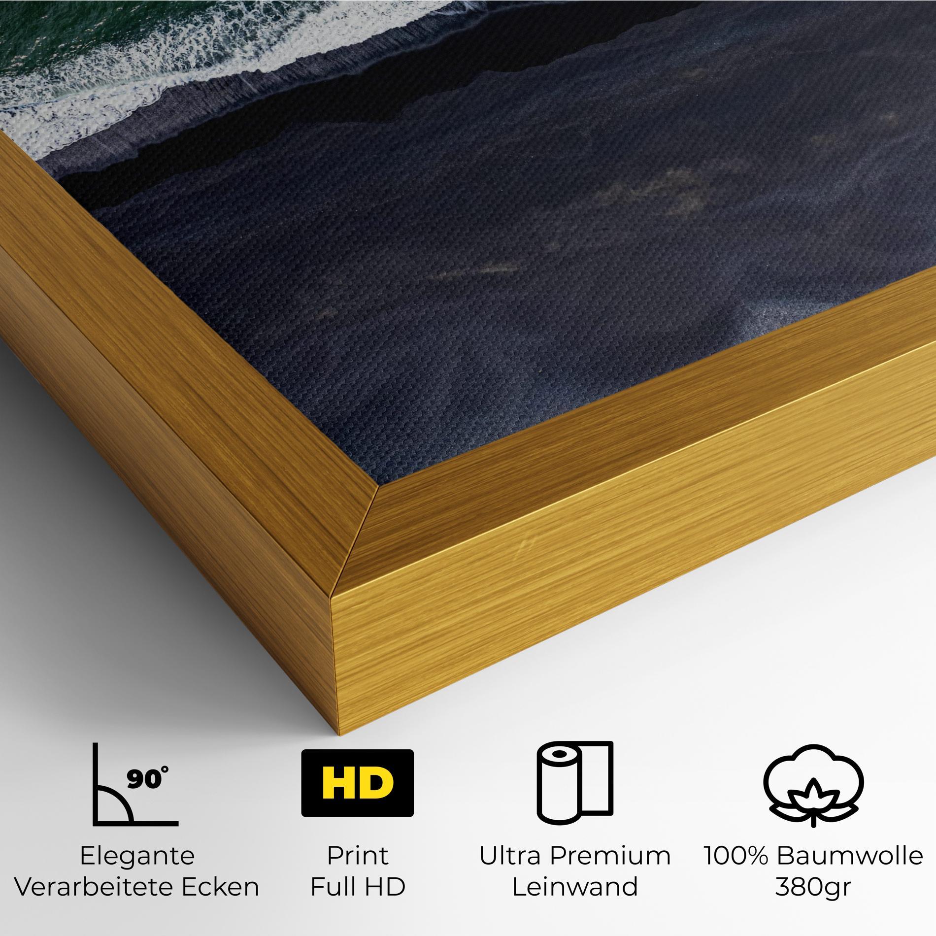 Leinwandbild Green Blue Beach mockup 4