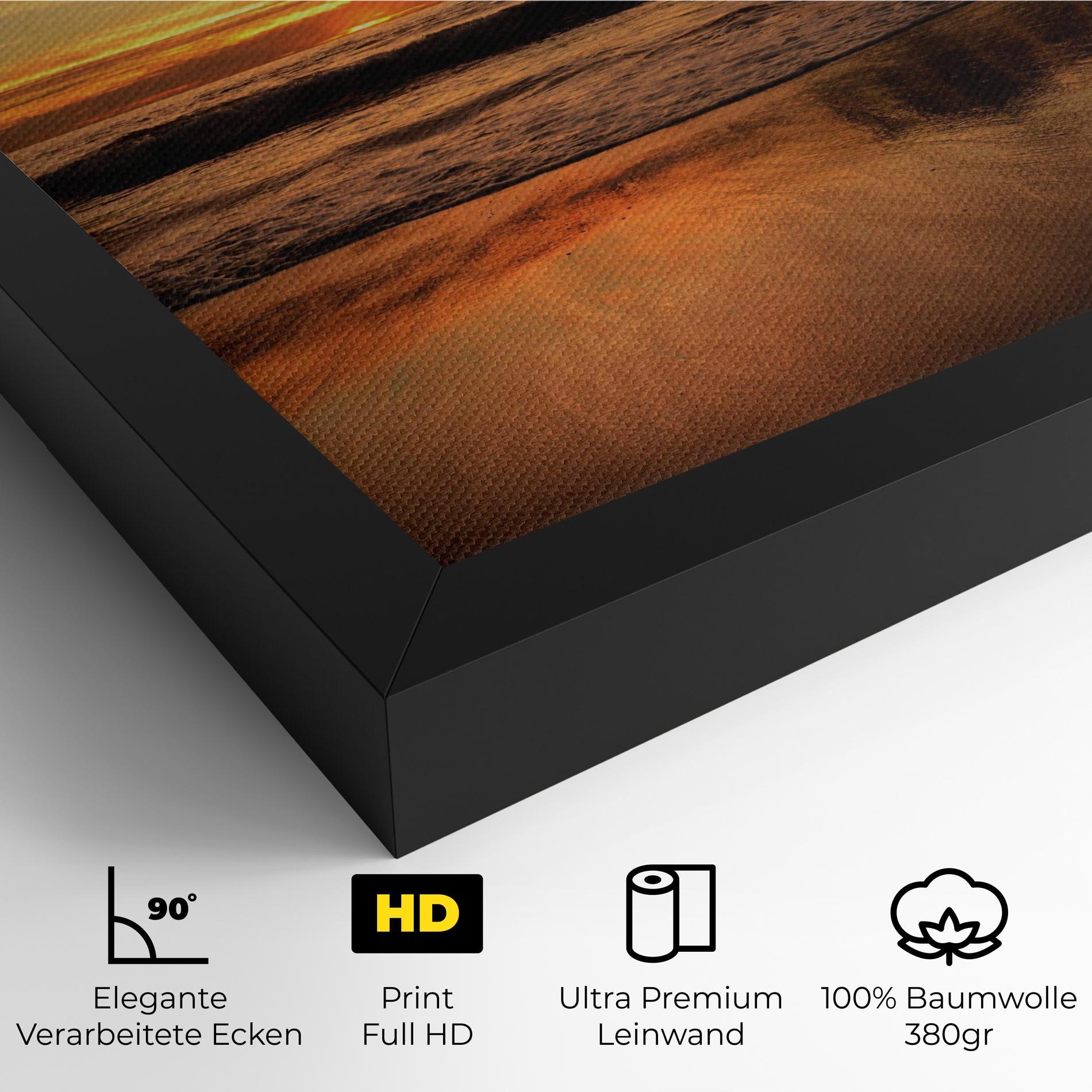 Leinwandbild Beach Sunset View mockup 4