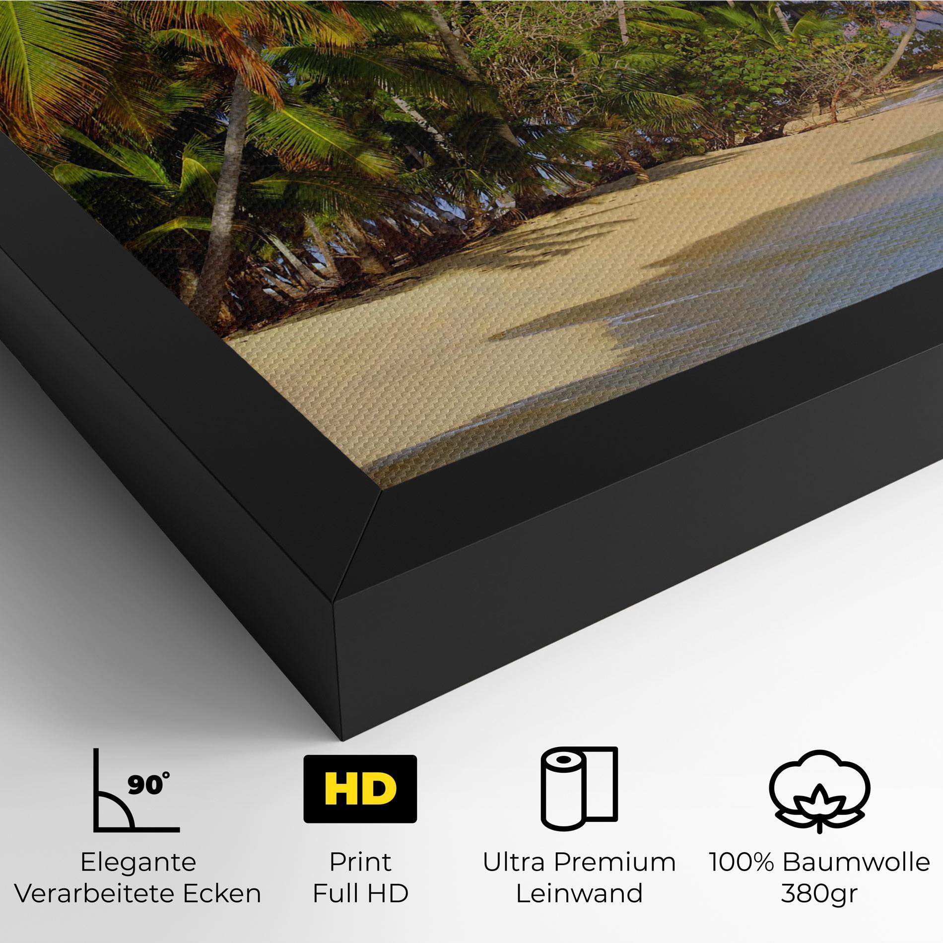 Leinwandbild Coconut Tree Sunset mockup 4