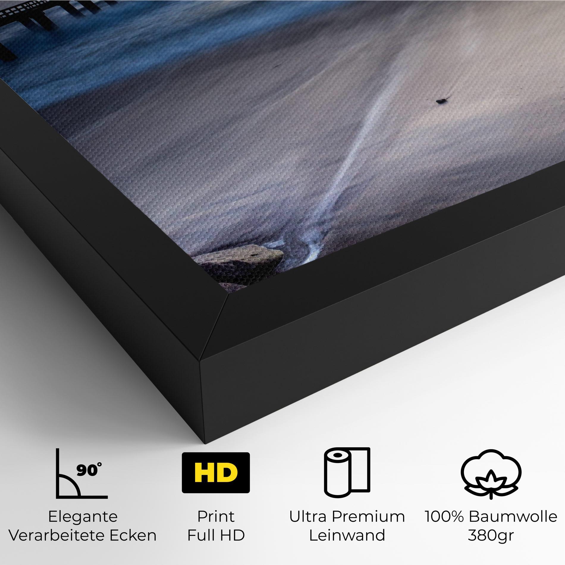 Leinwandbild Empty Pretty Beach mockup 4