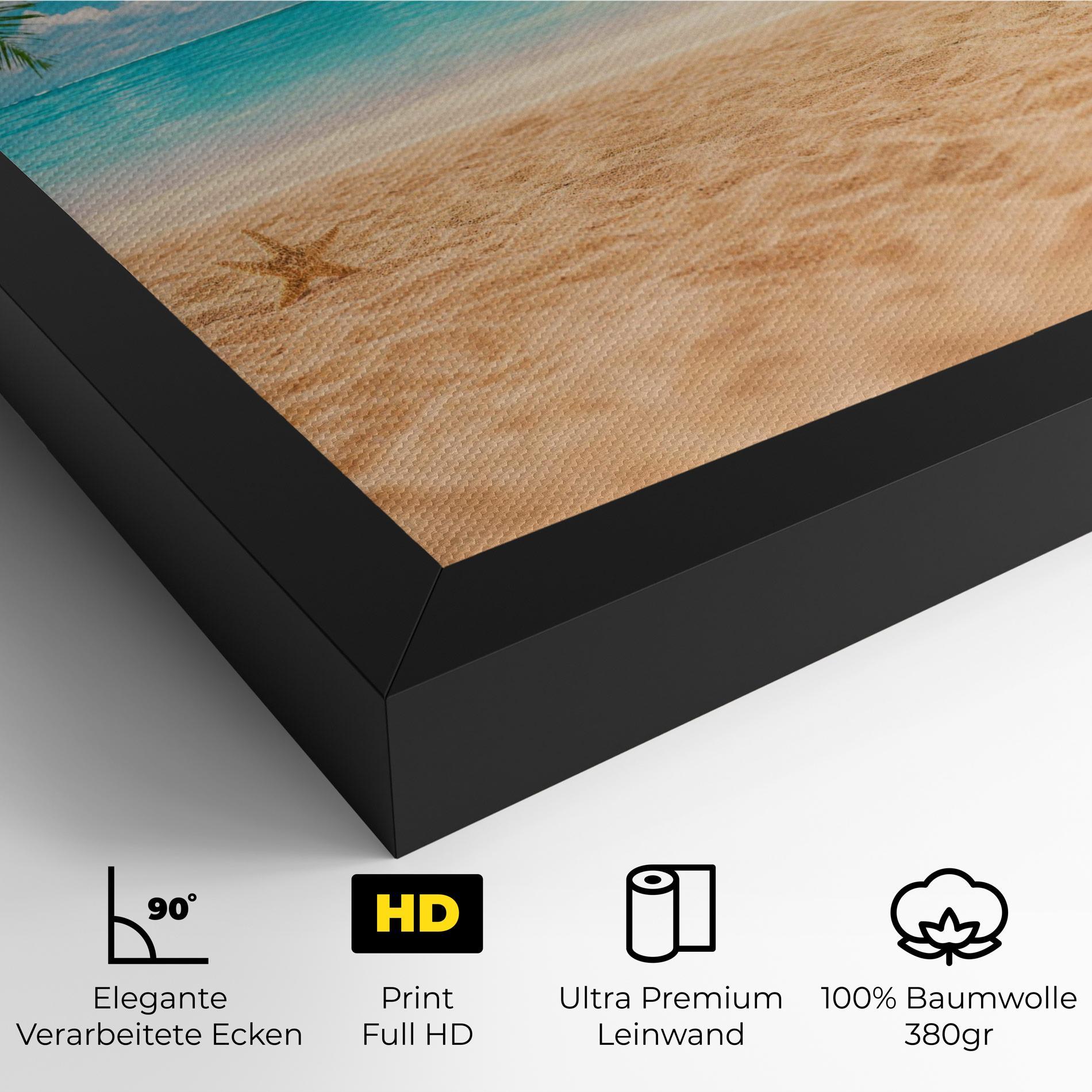 Leinwandbild Exotic Beach Ocean mockup 4