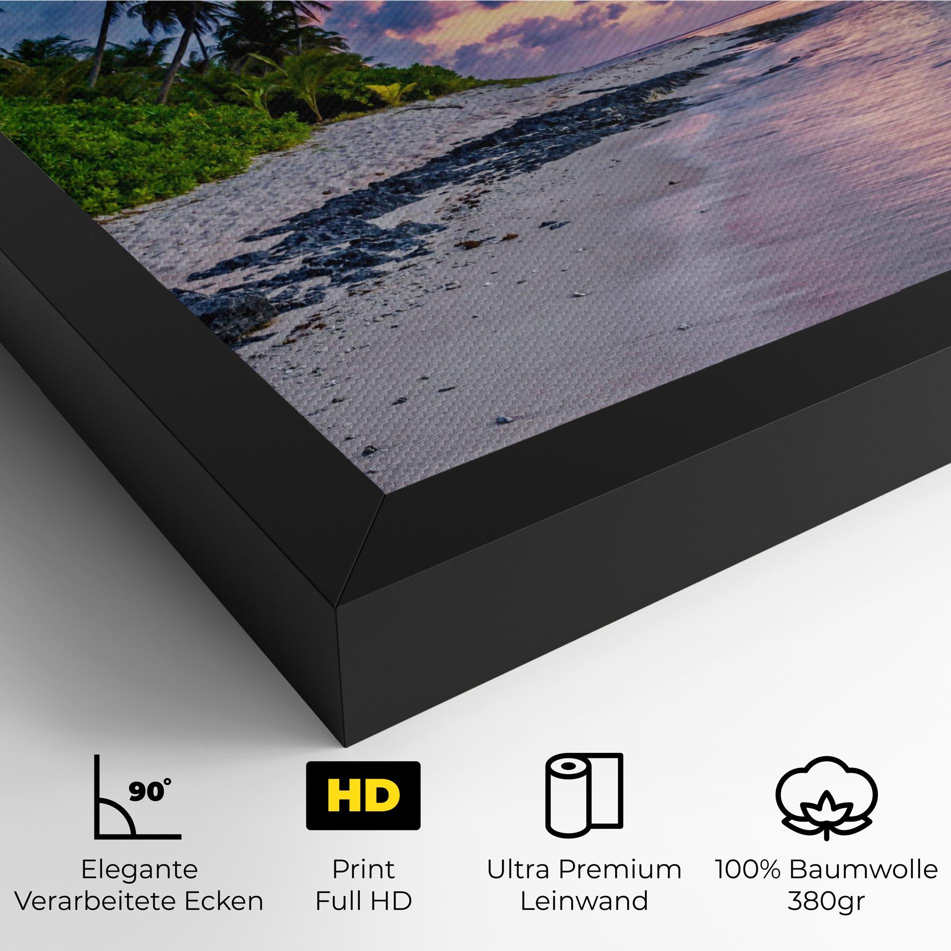 Leinwandbild Purple Blue Beach mockup 4