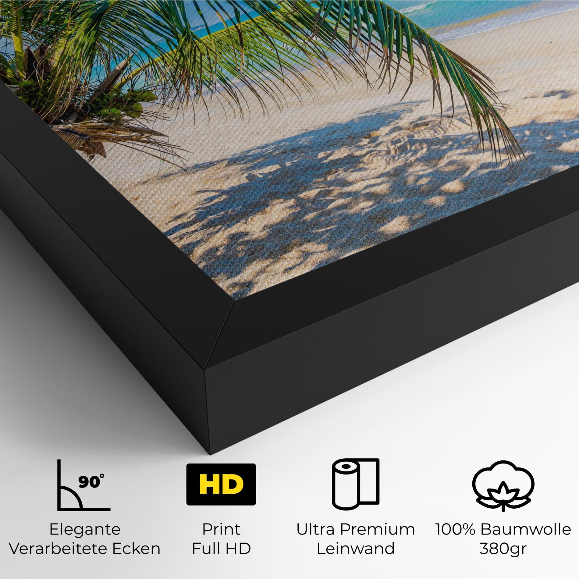Leinwandbild Tropical Beach View mockup 4