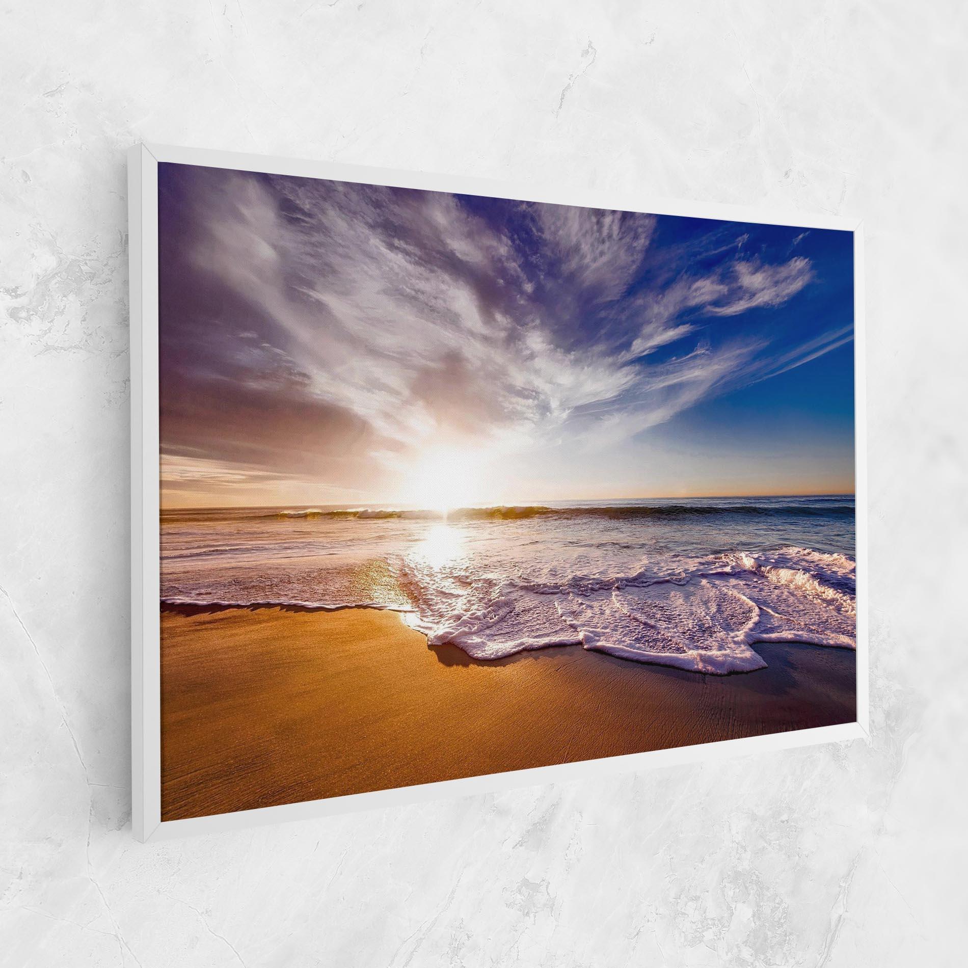 Leinwandbild Beach Sunrise mockup 1