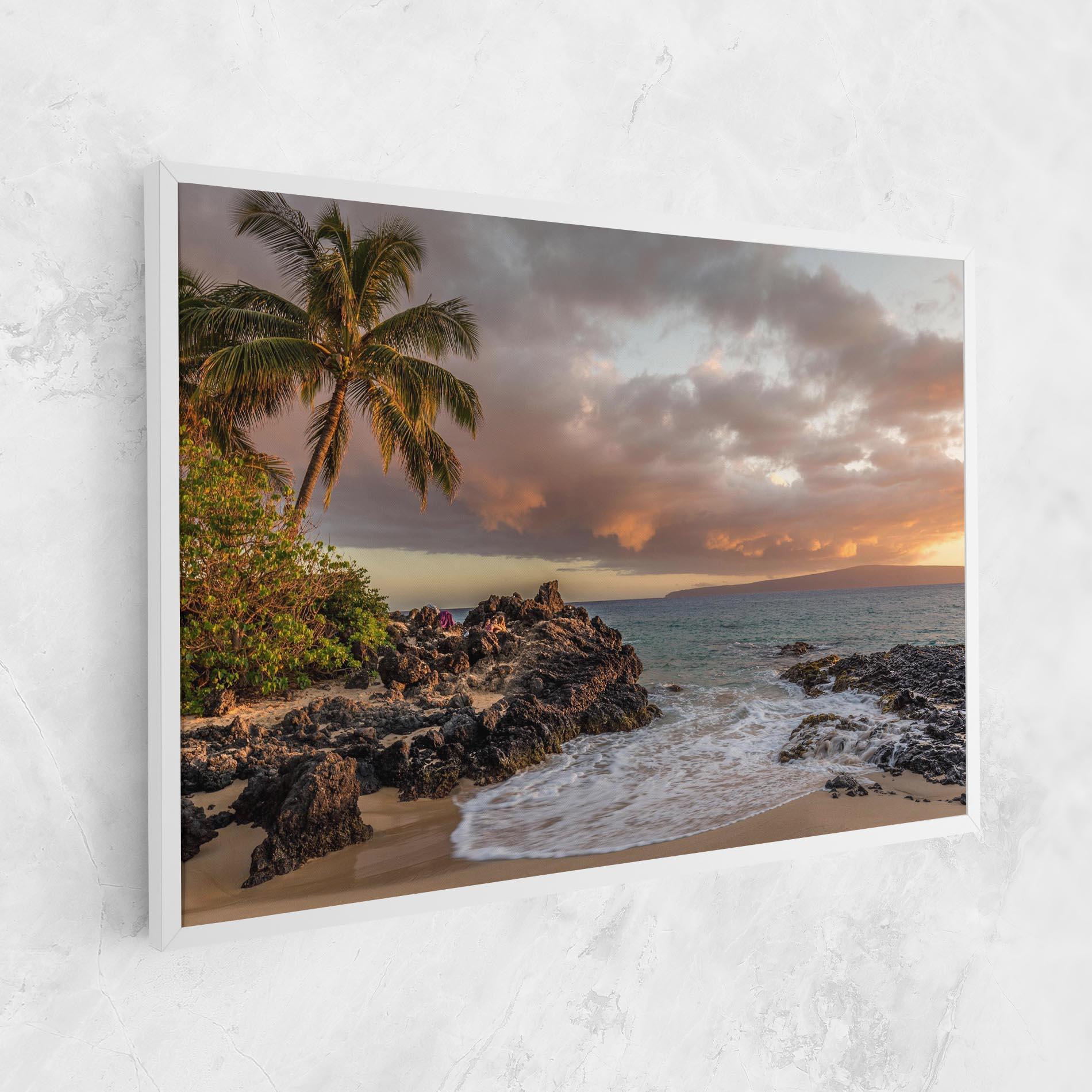 Leinwandbild Beautiful Beach Landscape mockup 1
