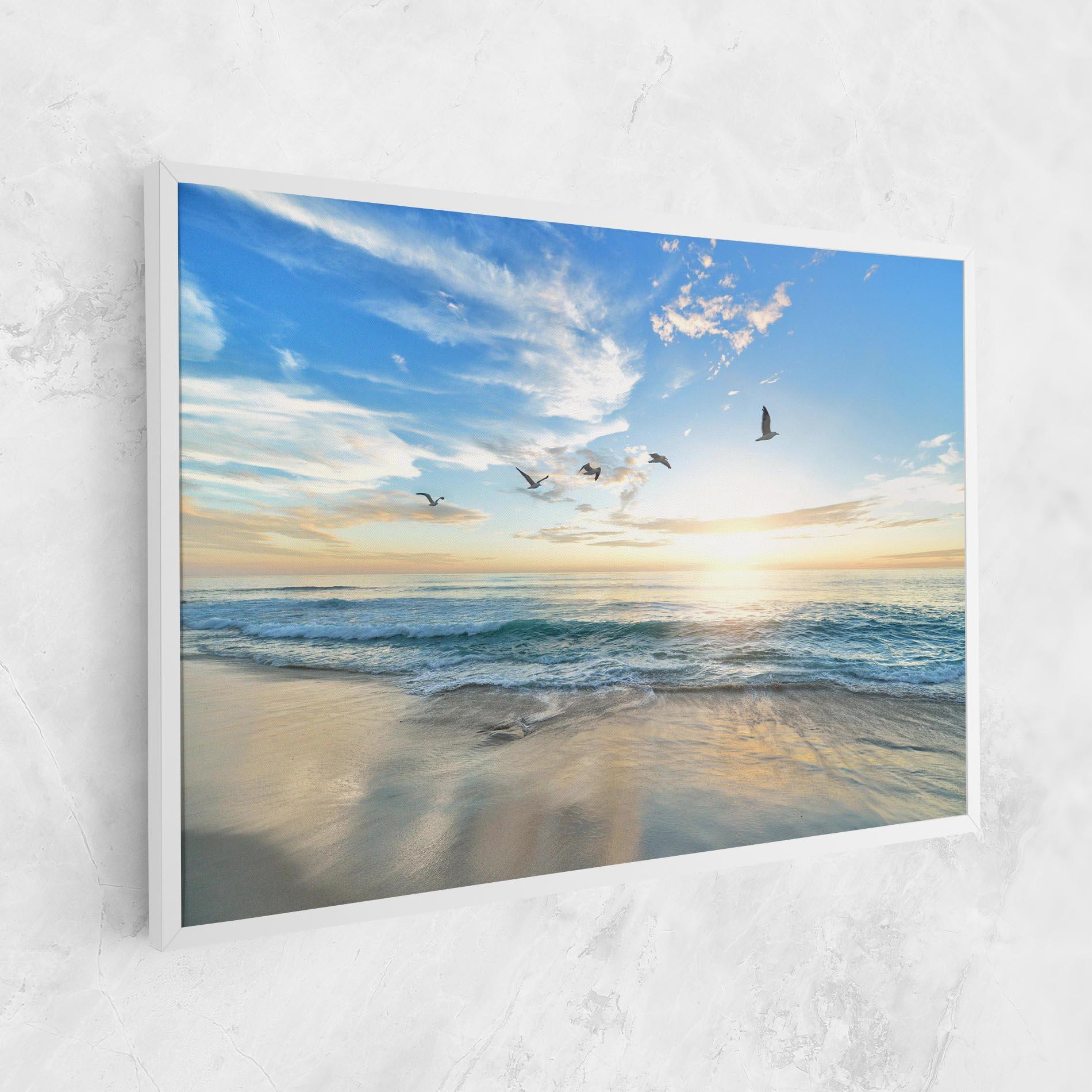 Leinwandbild Beautiful Beach mockup 1