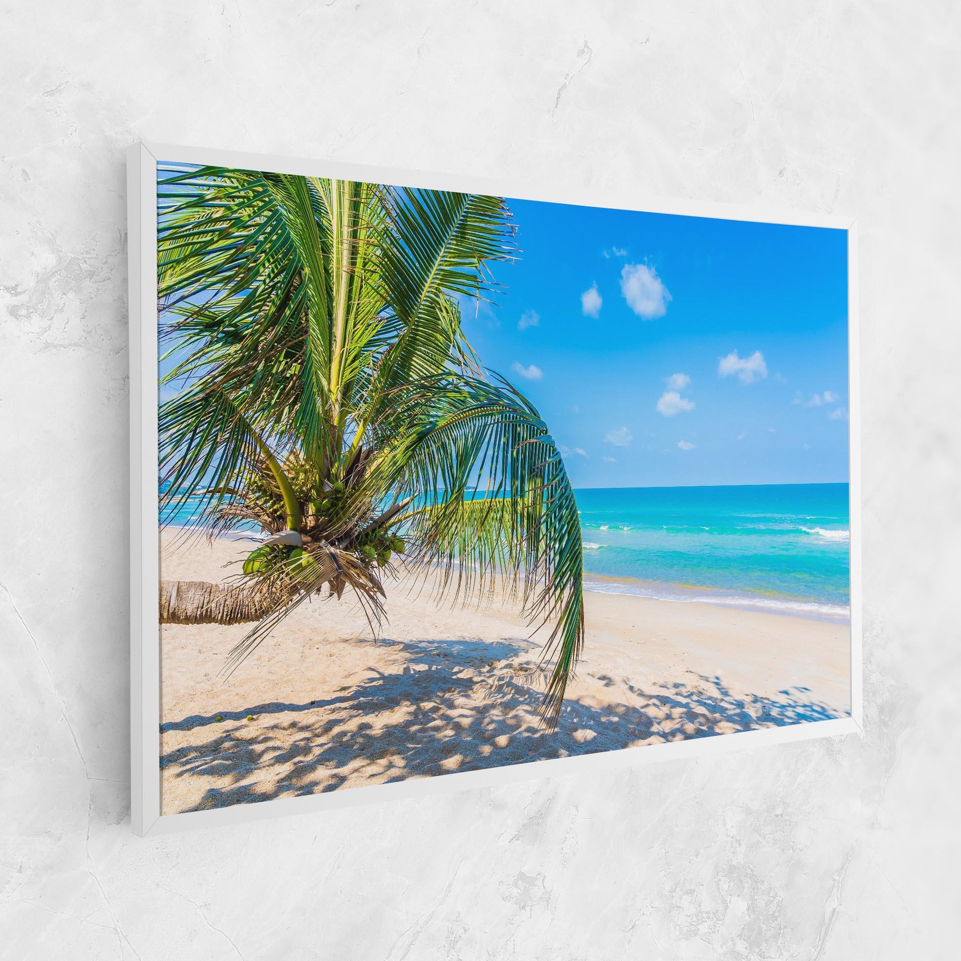 Leinwandbild Tropical Beach View mockup 1
