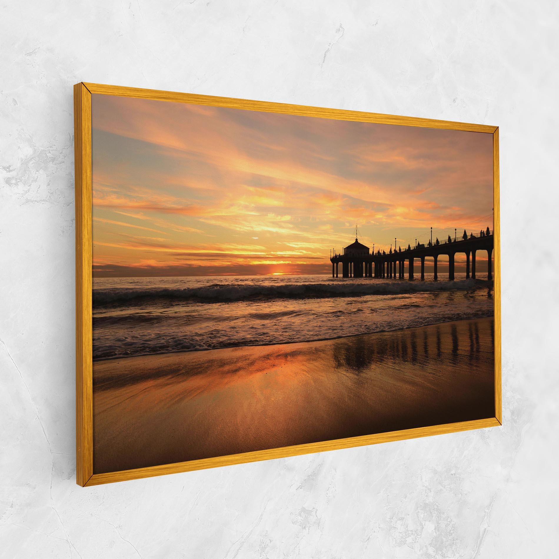 Leinwandbild Beach Sunset View mockup 1