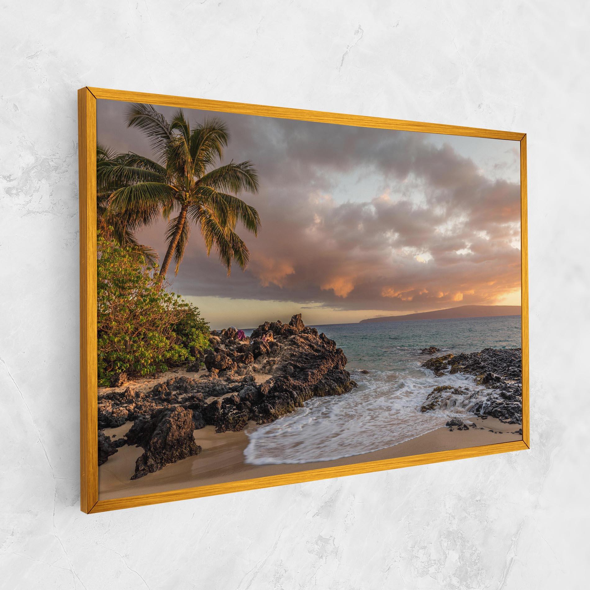 Leinwandbild Beautiful Beach Landscape mockup 1