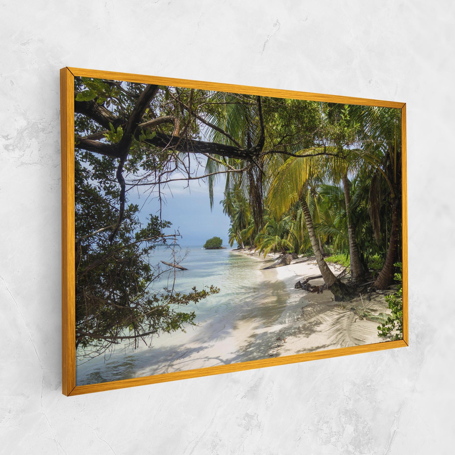 Leinwandbild Island Beach mockup 1