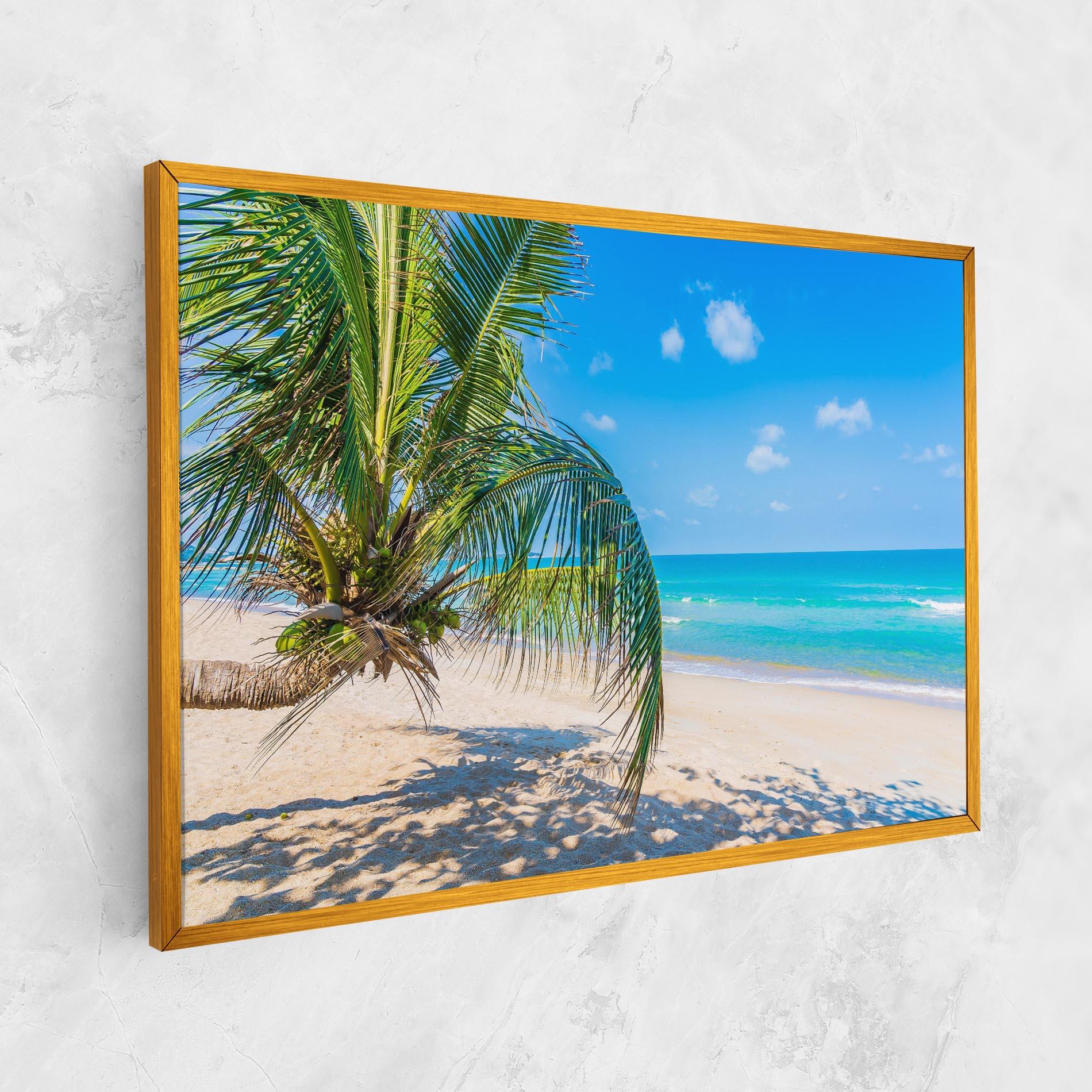 Leinwandbild Tropical Beach View mockup 1