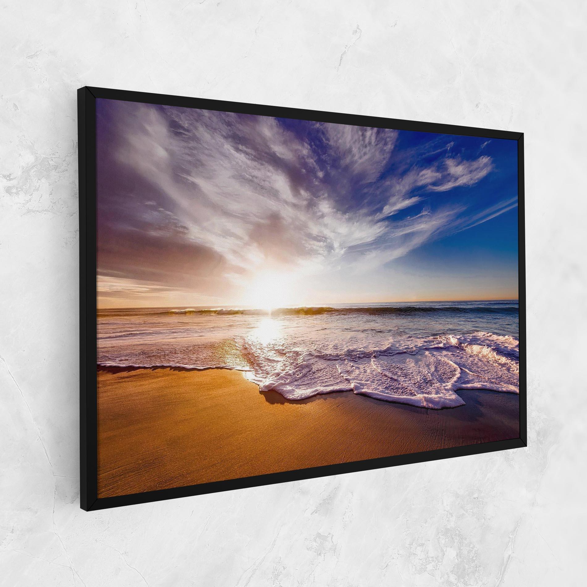 Leinwandbild Beach Sunrise mockup 1