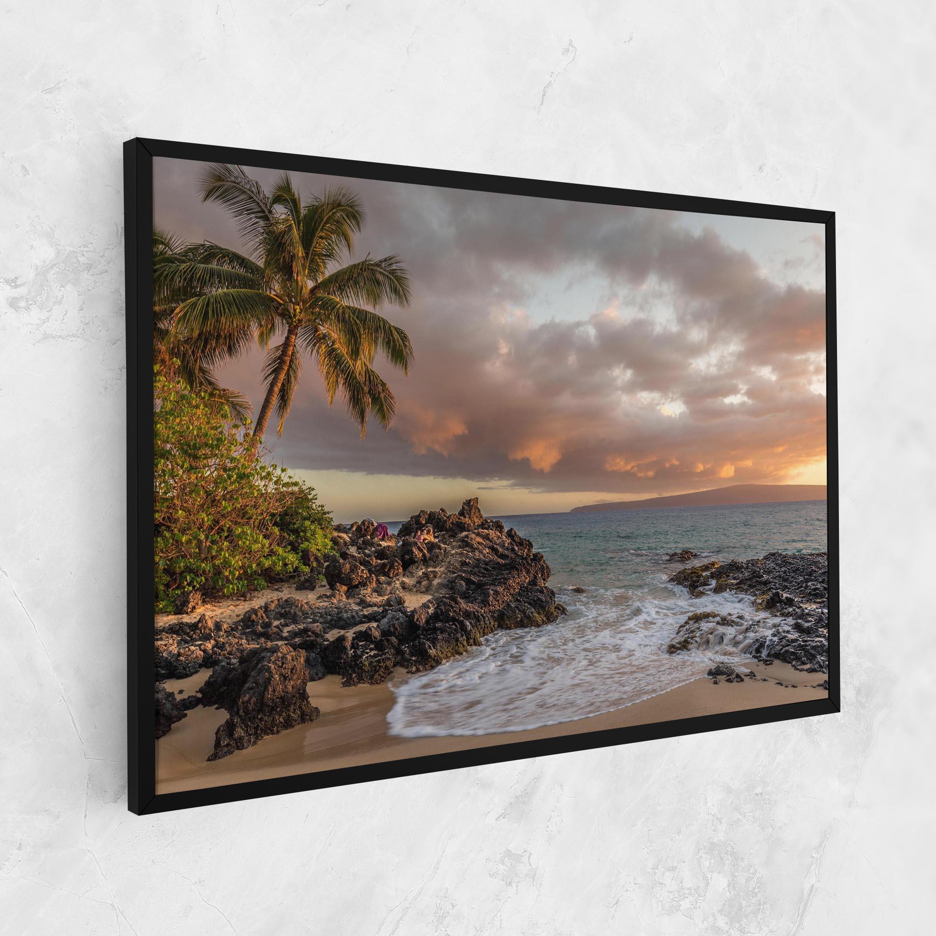 Leinwandbild Beautiful Beach Landscape mockup 1