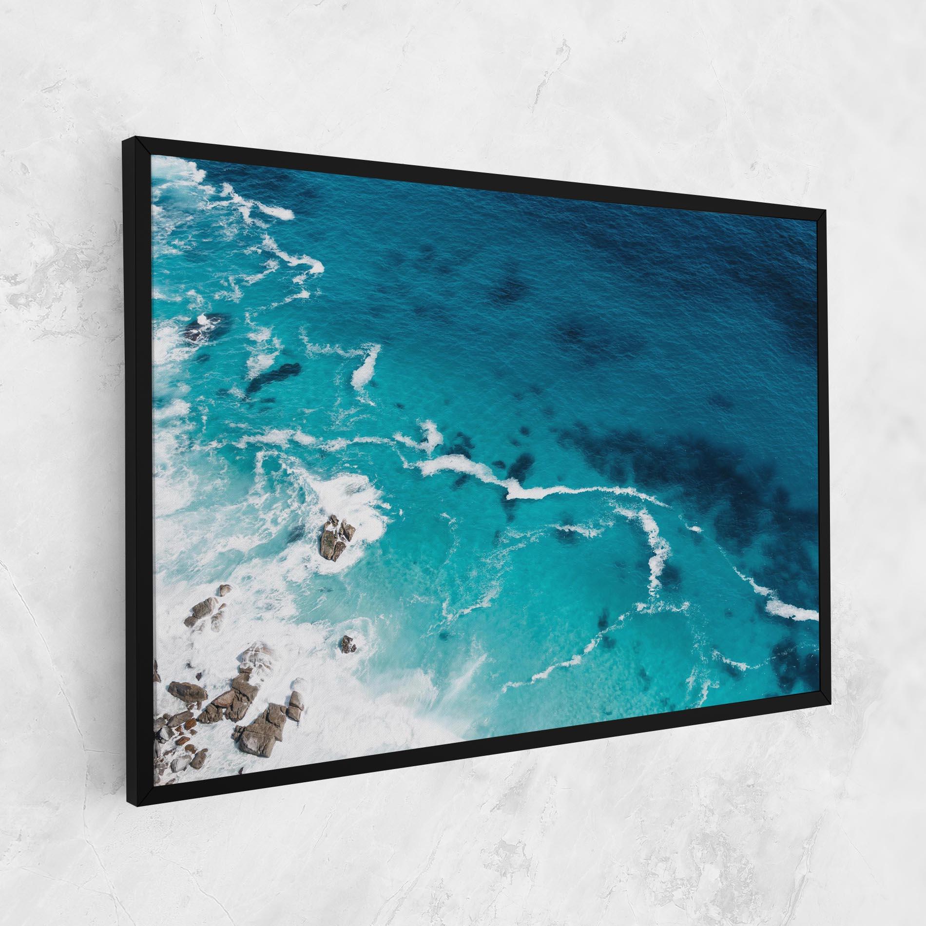 Leinwandbild Blue Water Beach mockup 1