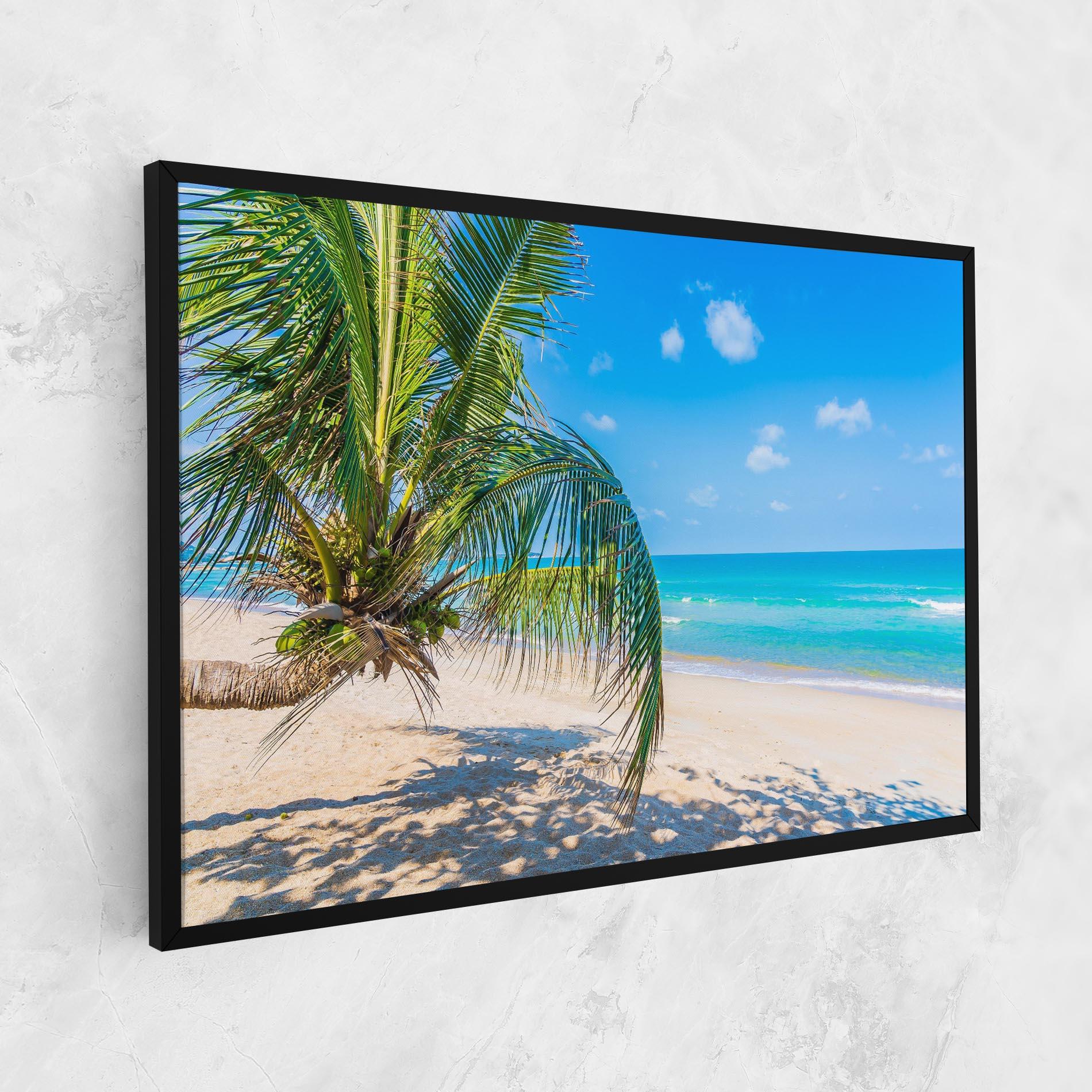 Leinwandbild Tropical Beach View mockup 1