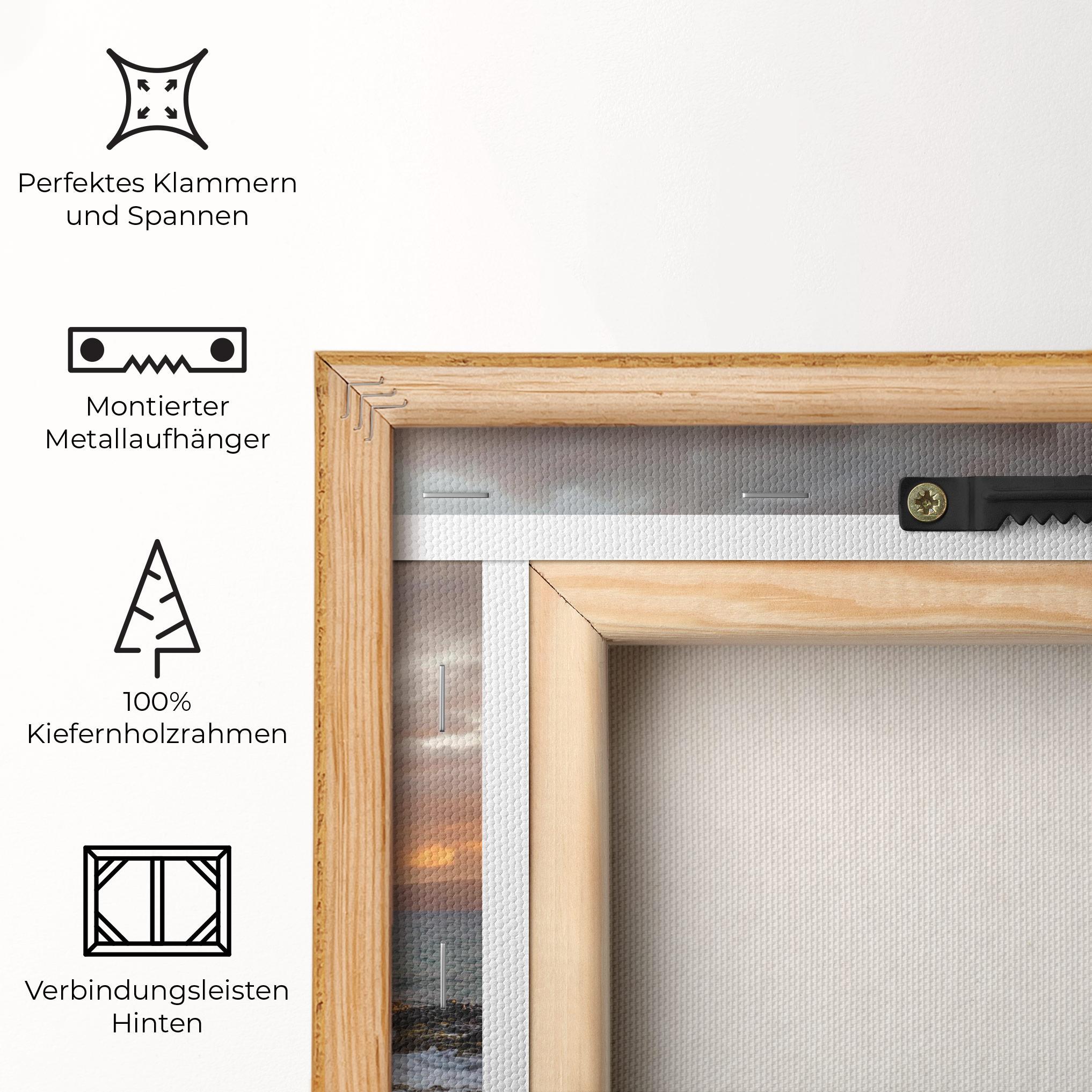 Leinwandbild Beautiful Beach Landscape mockup 5