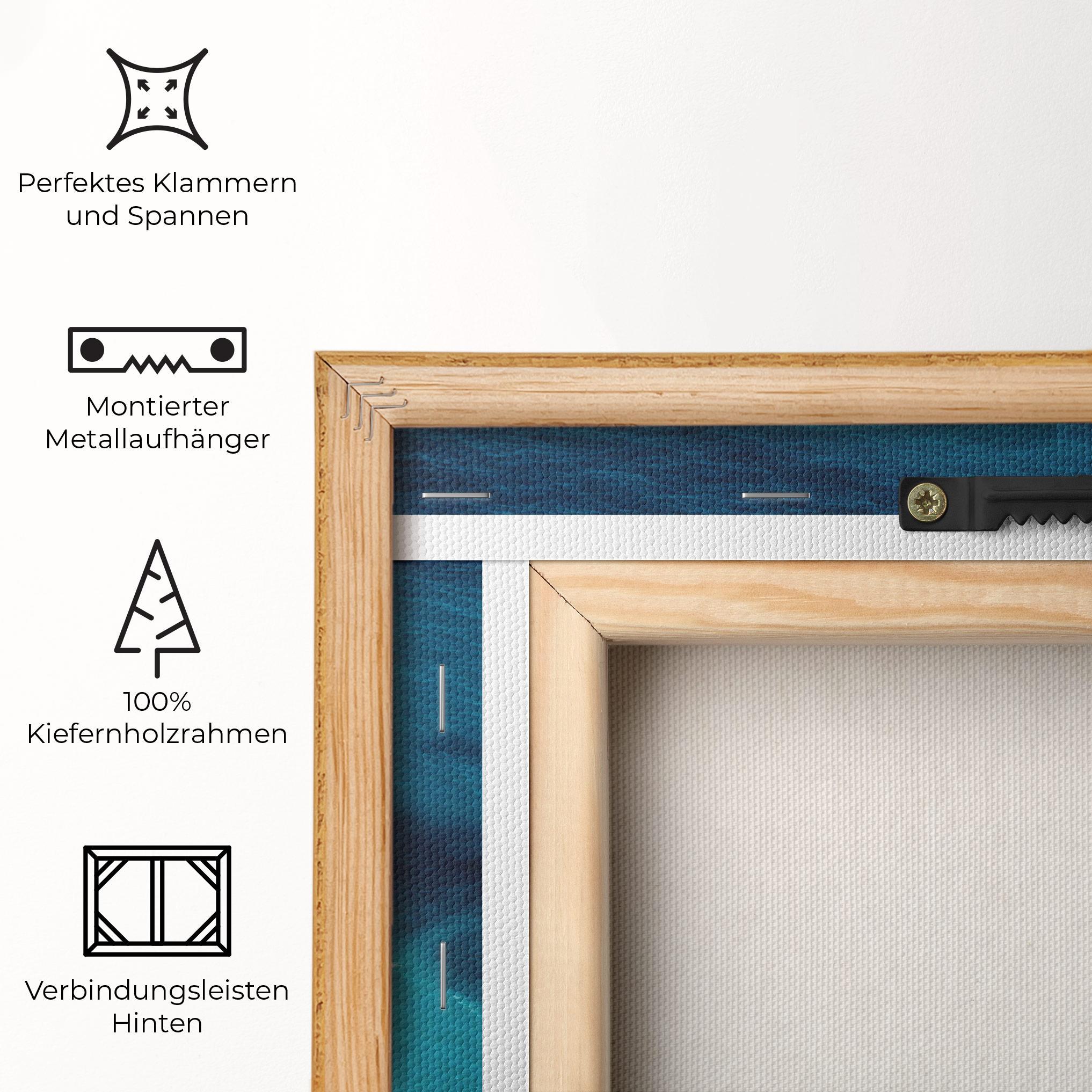 Leinwandbild Blue Water Beach mockup 5