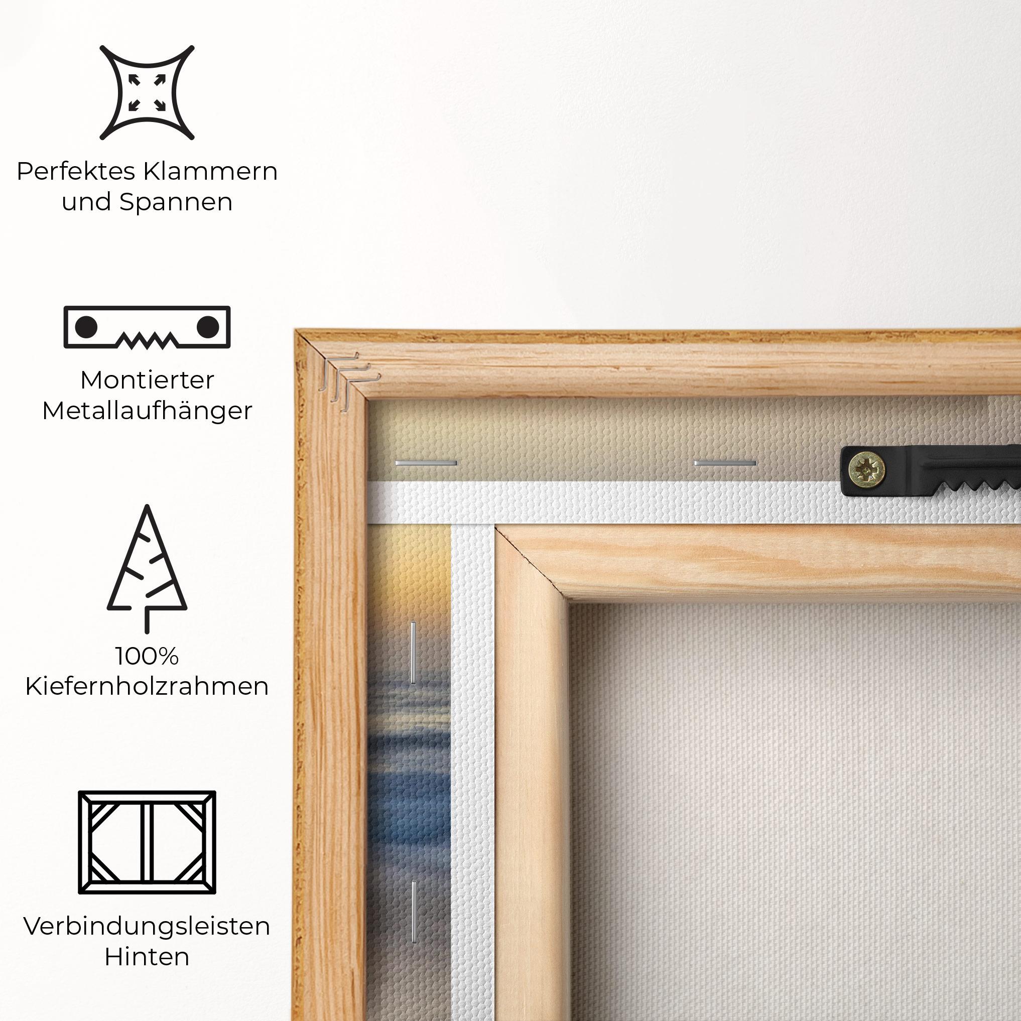 Leinwandbild Empty Pretty Beach mockup 5